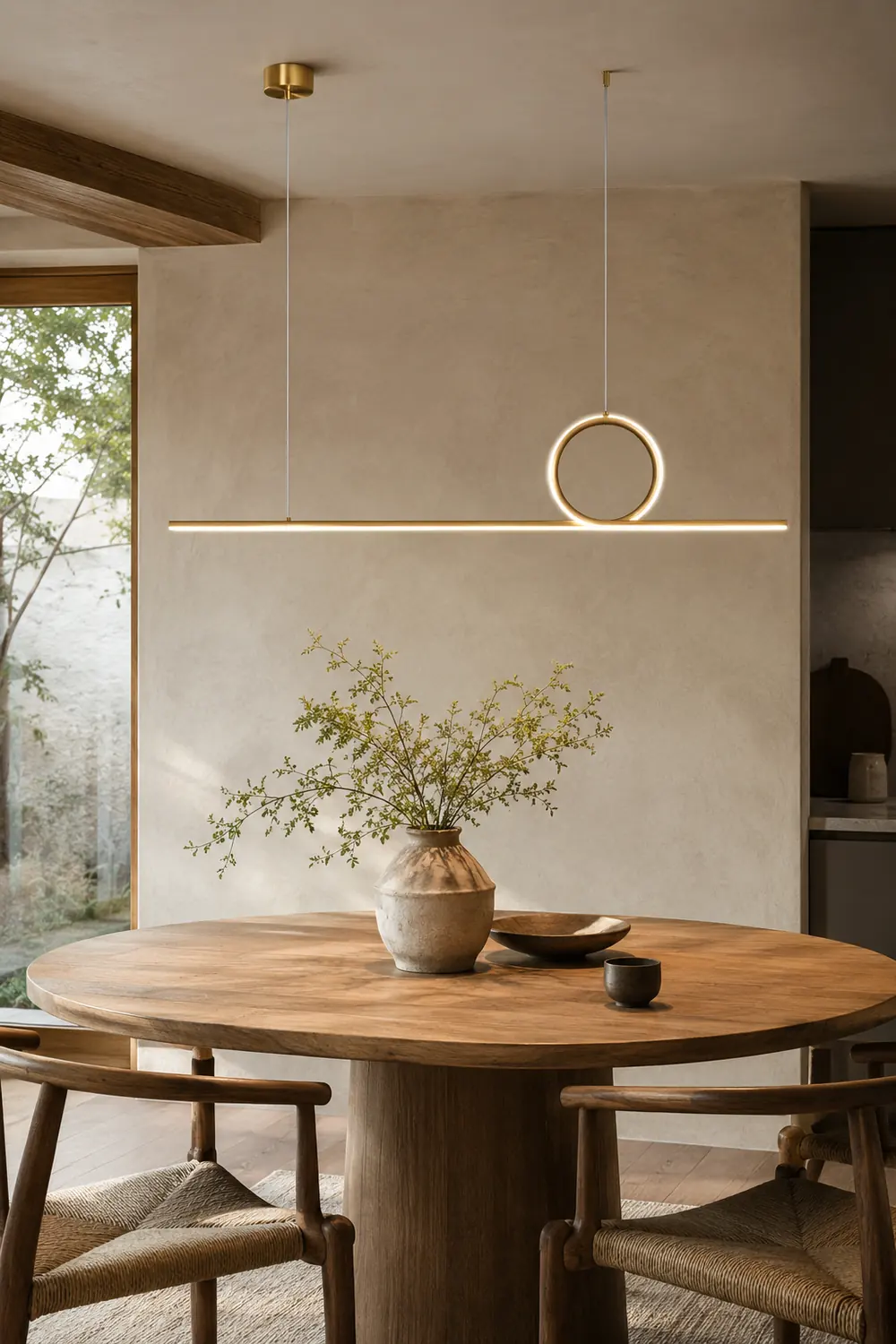 Centre Loop Linear Pendant Lamp - Lumpaz