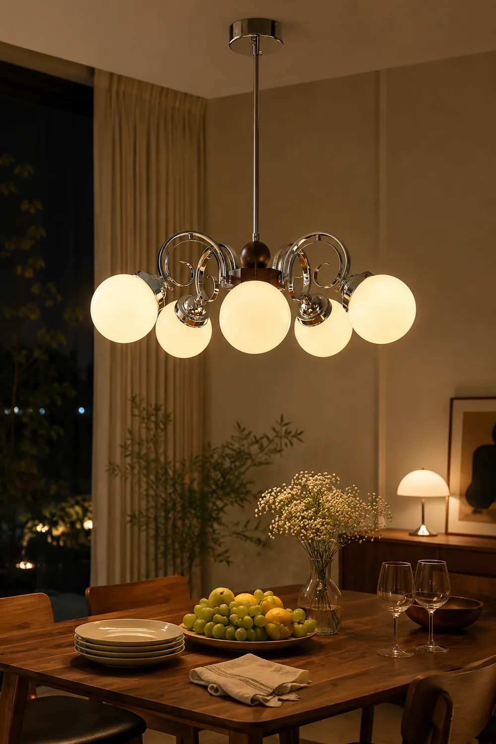 Kotter Cream Chandelier - Lumpaz