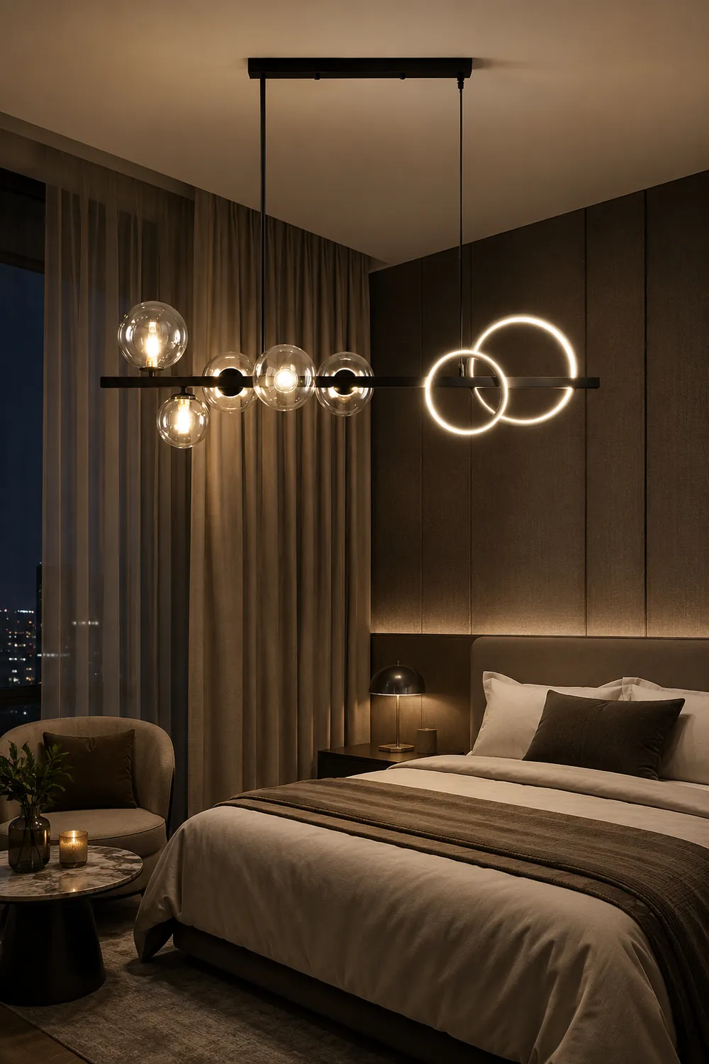 Bubi Glass Chandelier - Lumpaz