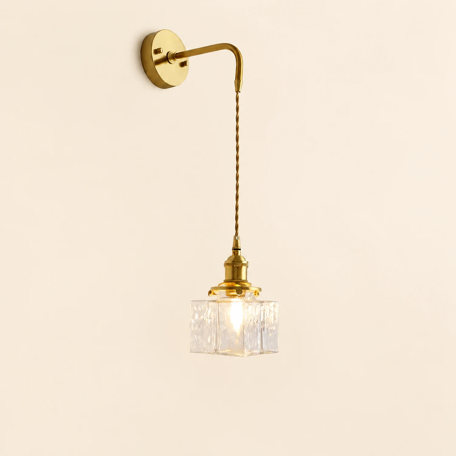 Jewel Glass Brass Wall Lamp - Lumpaz