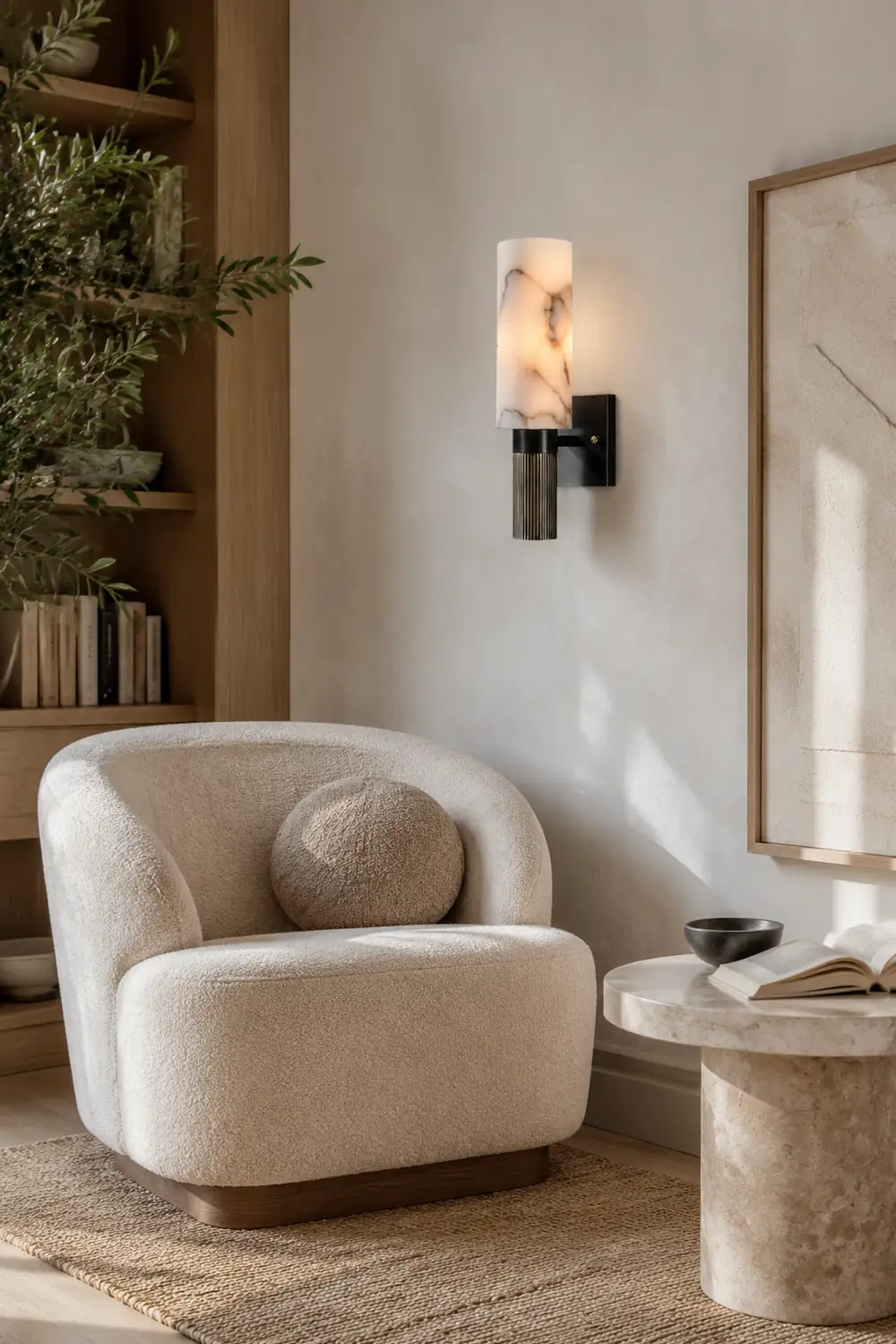 Torch Alabaster Wall Lamp - Lumpaz