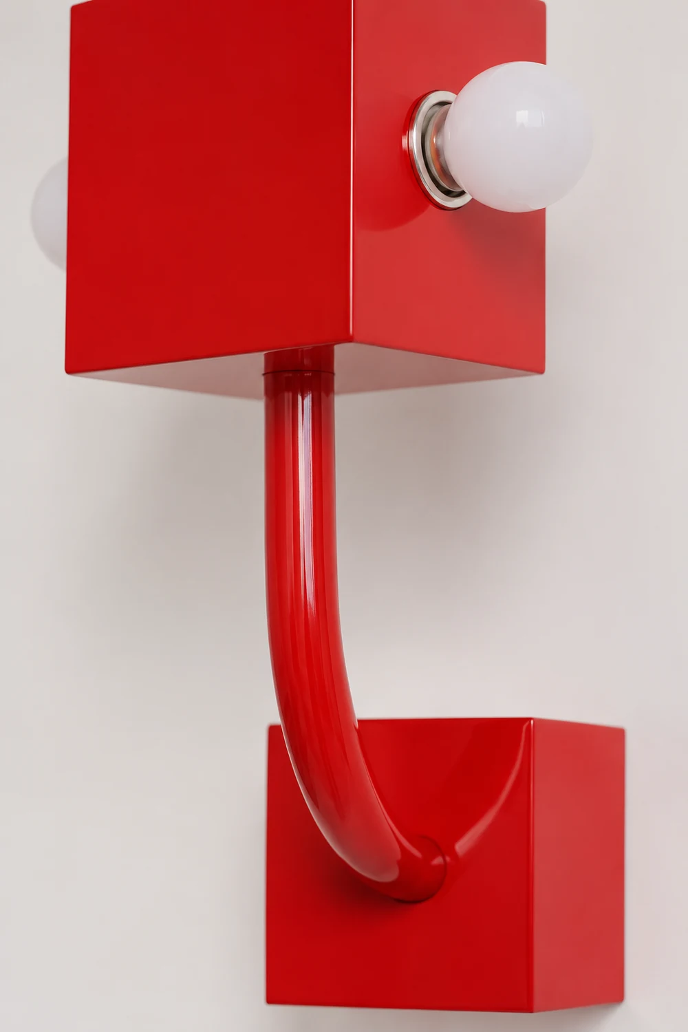 Red Cube Wall Lamp - Lumpaz