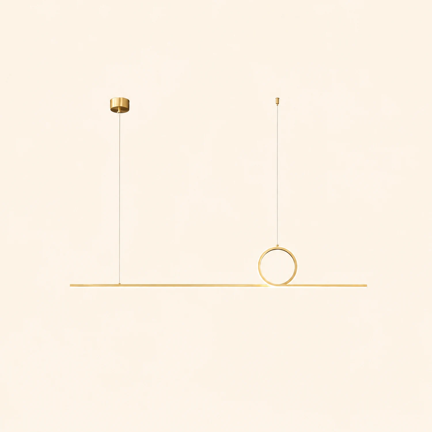 Centre Loop Linear Pendant Lamp - Lumpaz