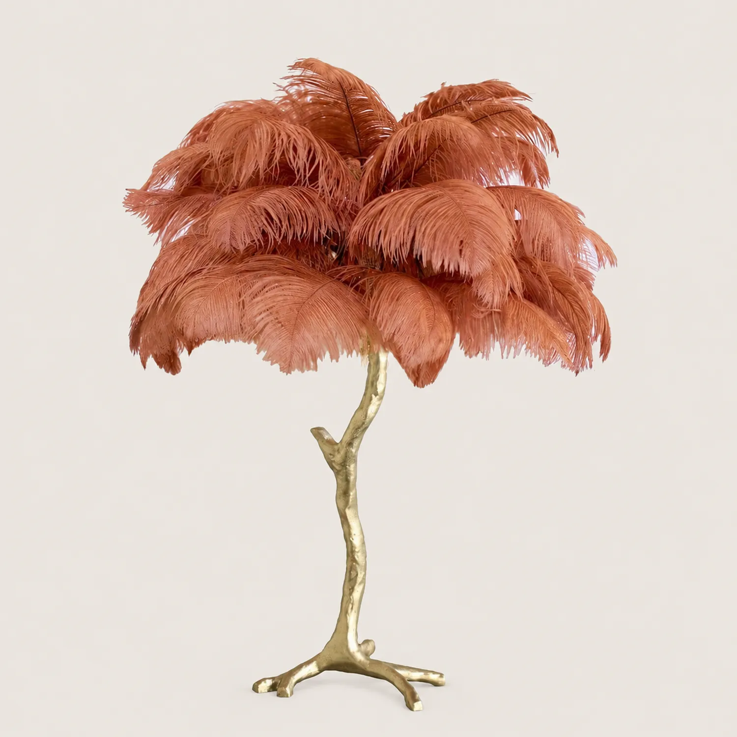 Ostrich Feather Table Lamp - Lumpaz