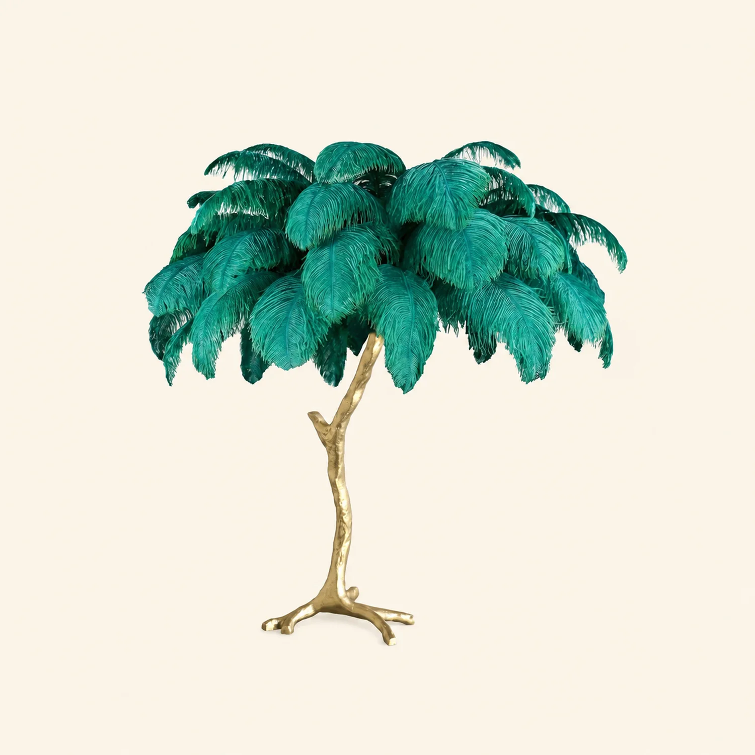Ostrich Feather Table Lamp - Lumpaz