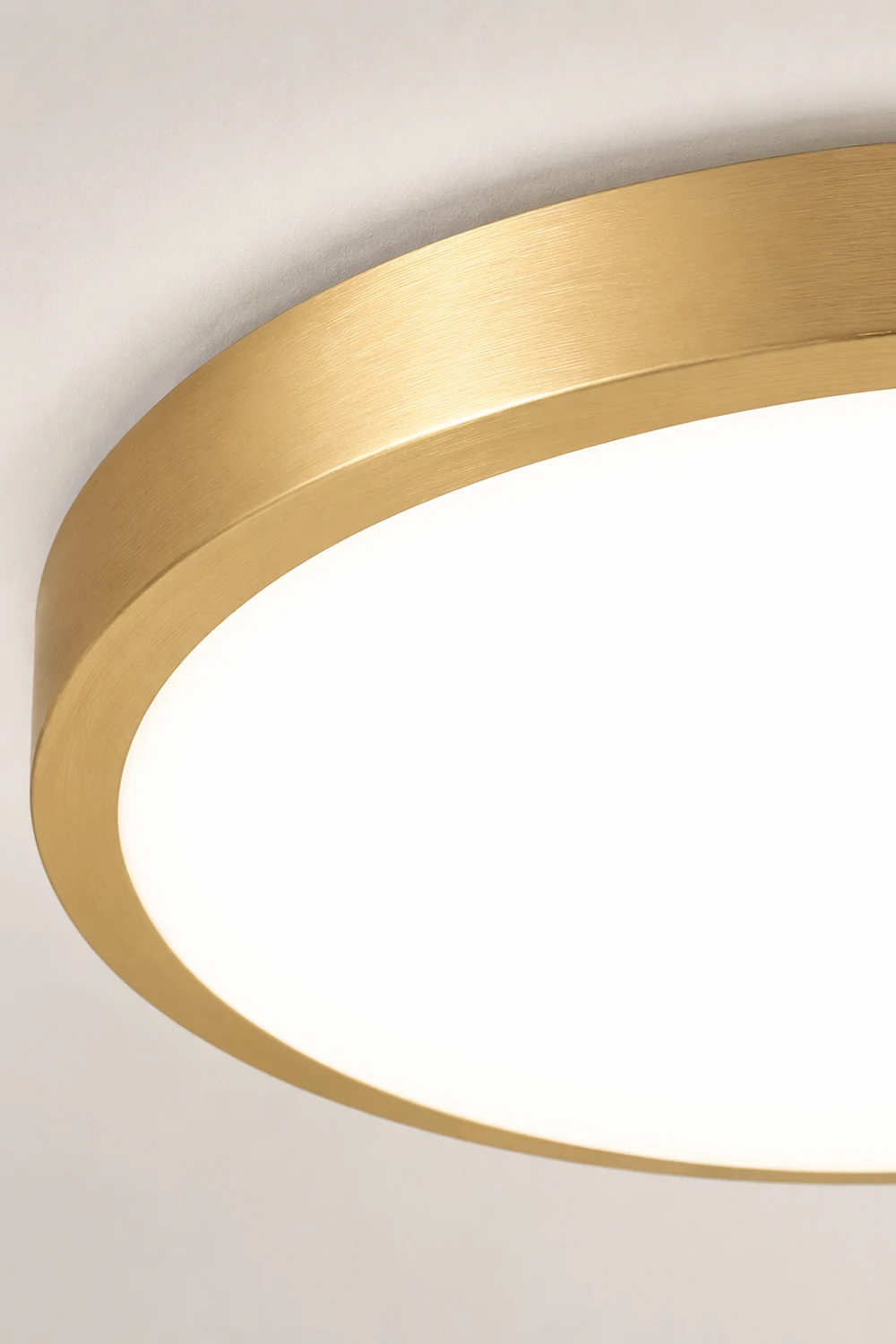 Gold Vintage Round Flush Mount Ceiling Light - Lumpaz