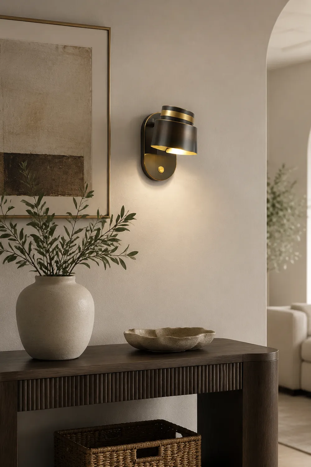 Brass Cylinder Wall Lamp - Lumpaz