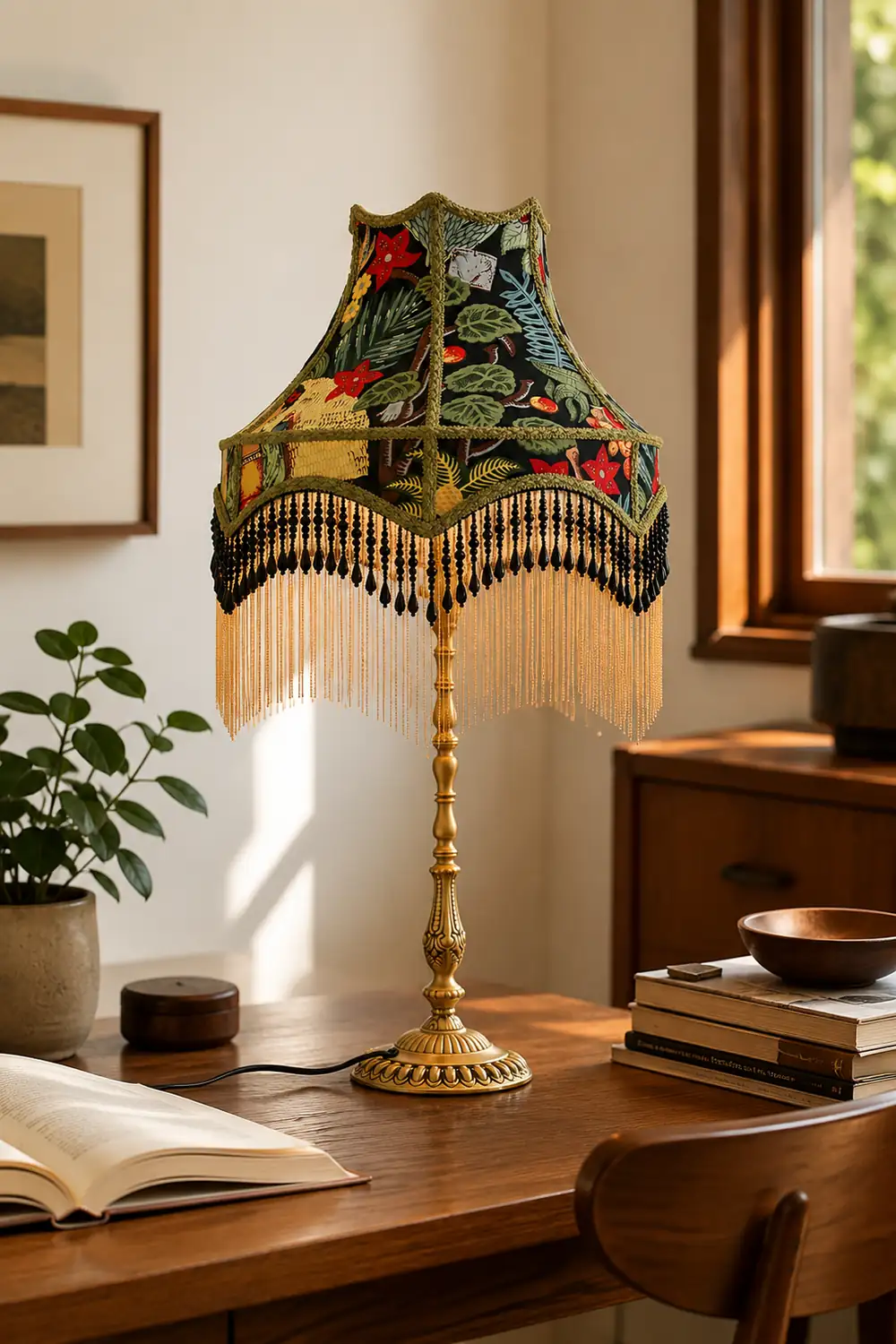 Retro Peony Table Light - Lumpaz