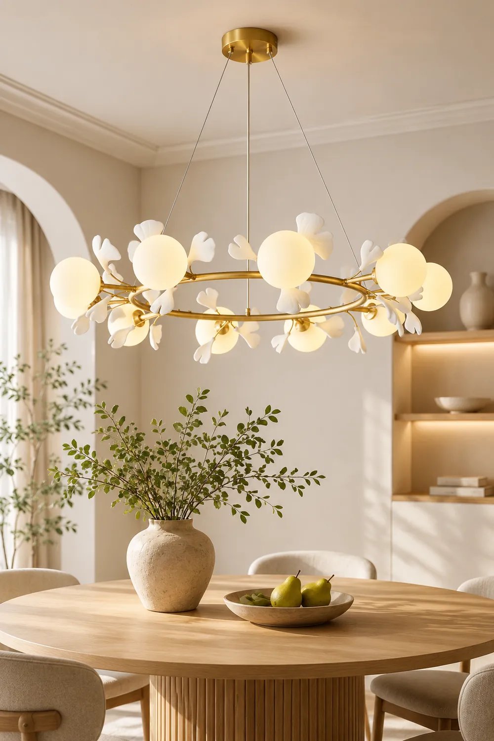 Allanie Gingko Round Chandelier - Lumpaz