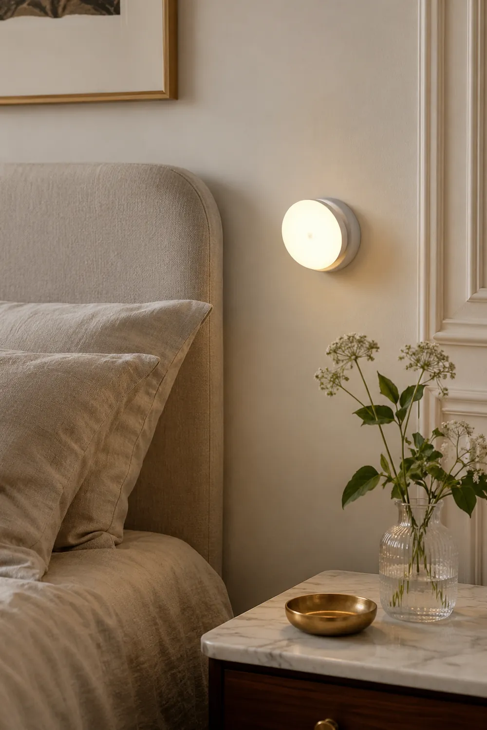 Mini Chargeable White LED Wall Light - Lumpaz