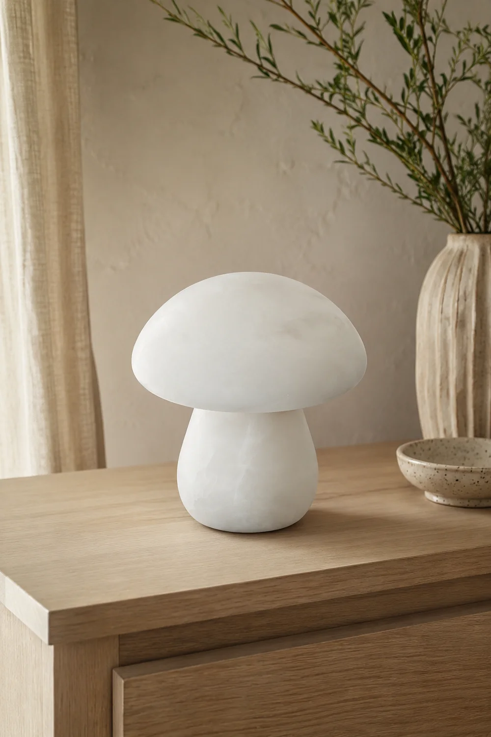Mushroom Alabaster Table Lamp - Lumpaz