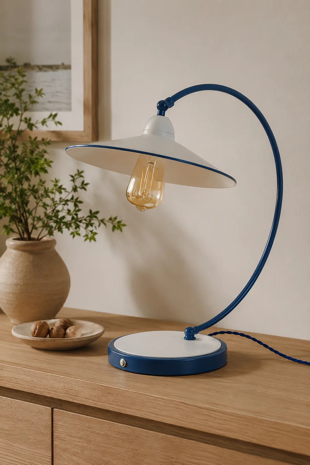 Swan Blue Table Lamp - Lumpaz