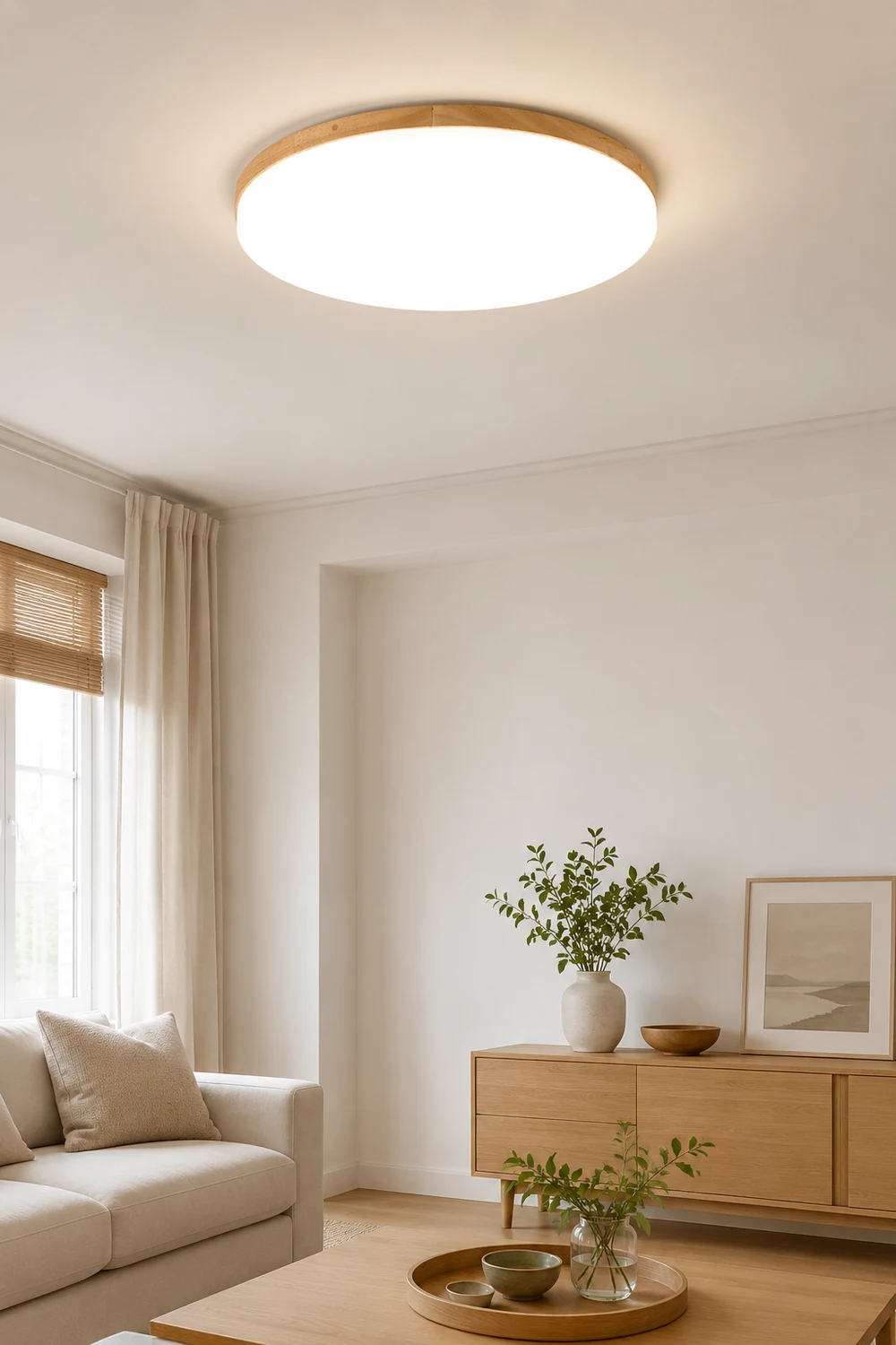 Simple Round Acrylic LED Ceiling Light - Lumpaz