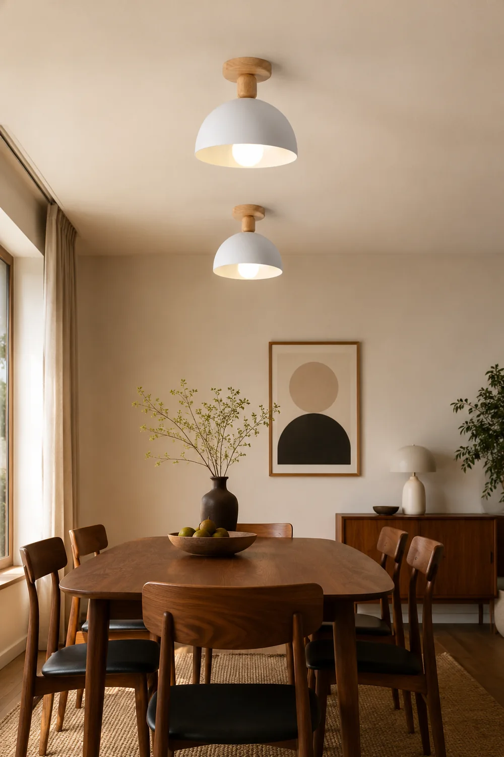 Scandinavian Simple Round Ceiling Light - Lumpaz
