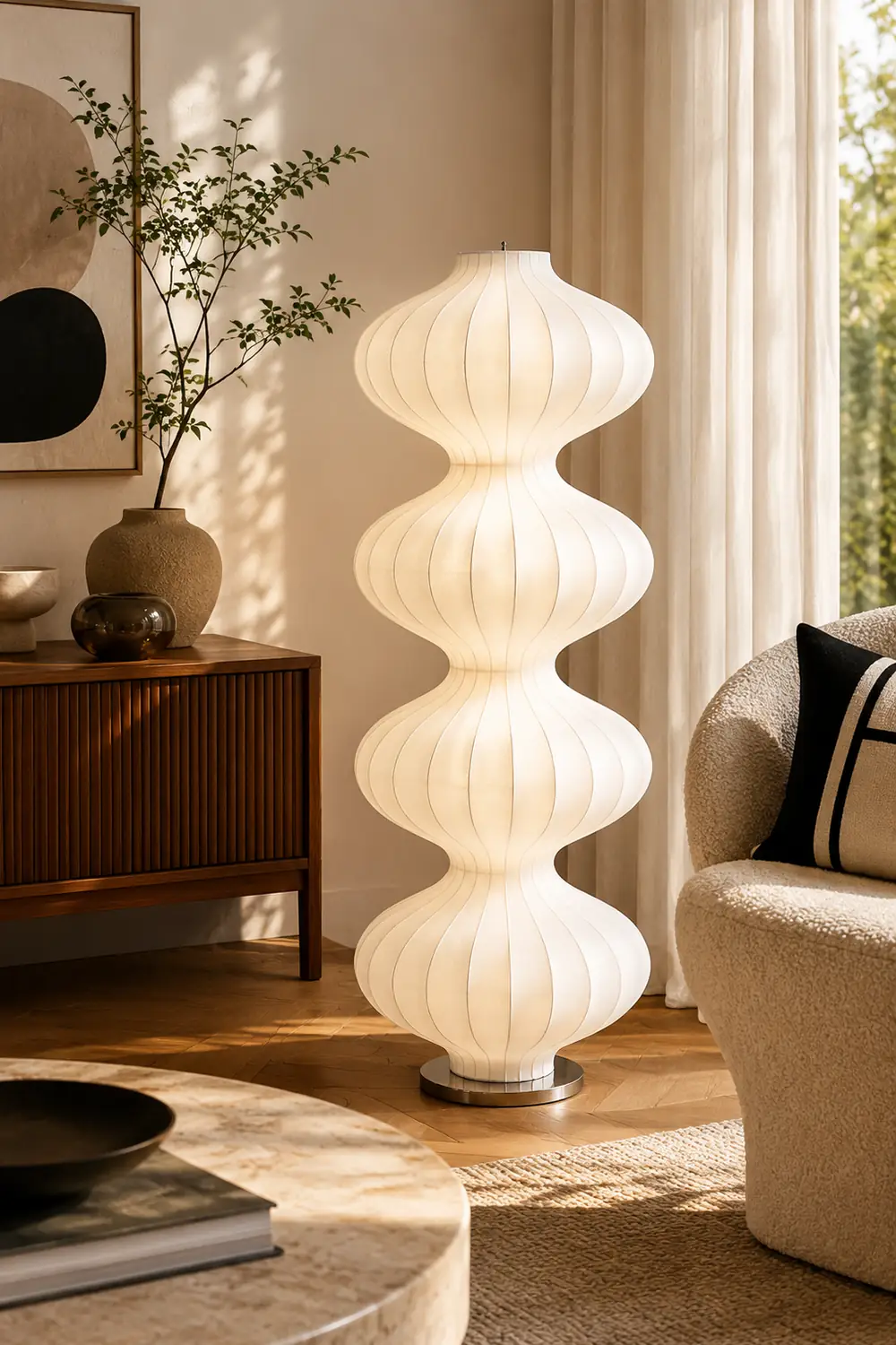 Mudusa Silk Floor Lamp - Lumpaz