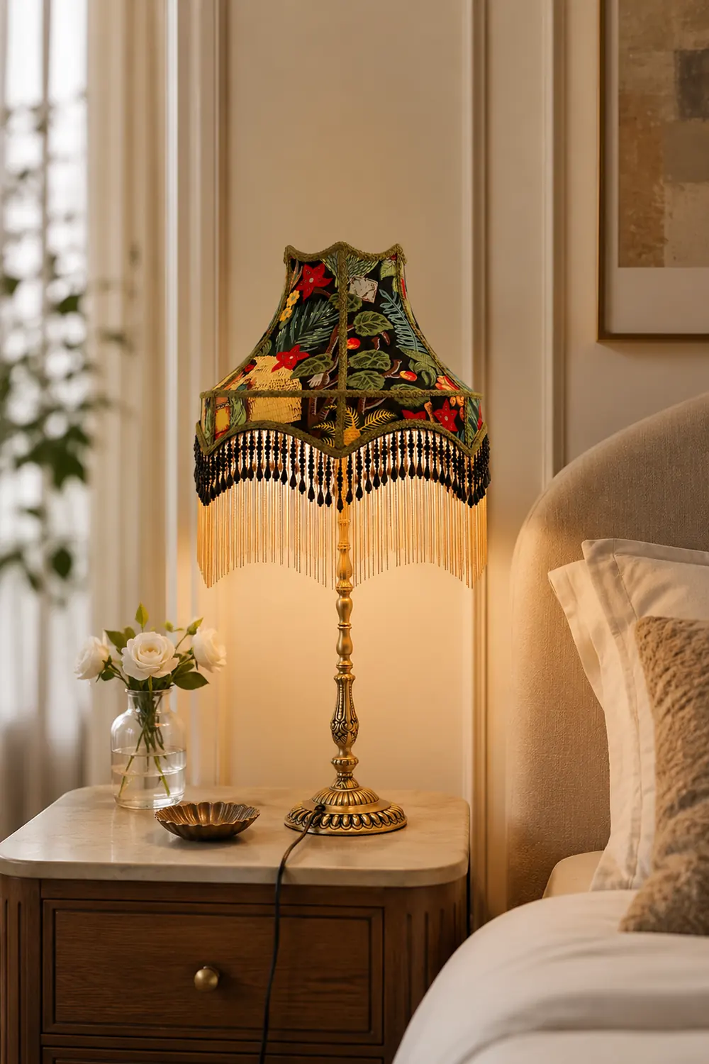 Retro Peony Table Light - Lumpaz