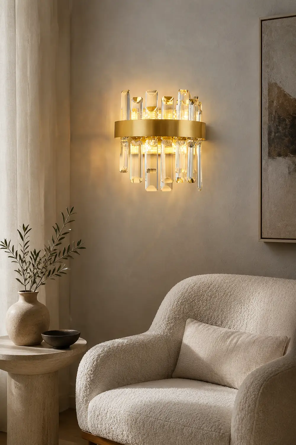 Crystal Statement Wall Lamp - Lumpaz