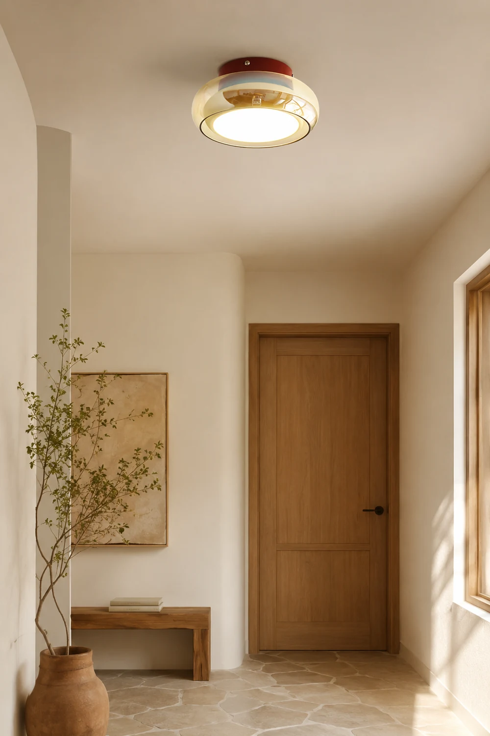 Vintage Small Acrylic LED Ceiling Light - Lumpaz