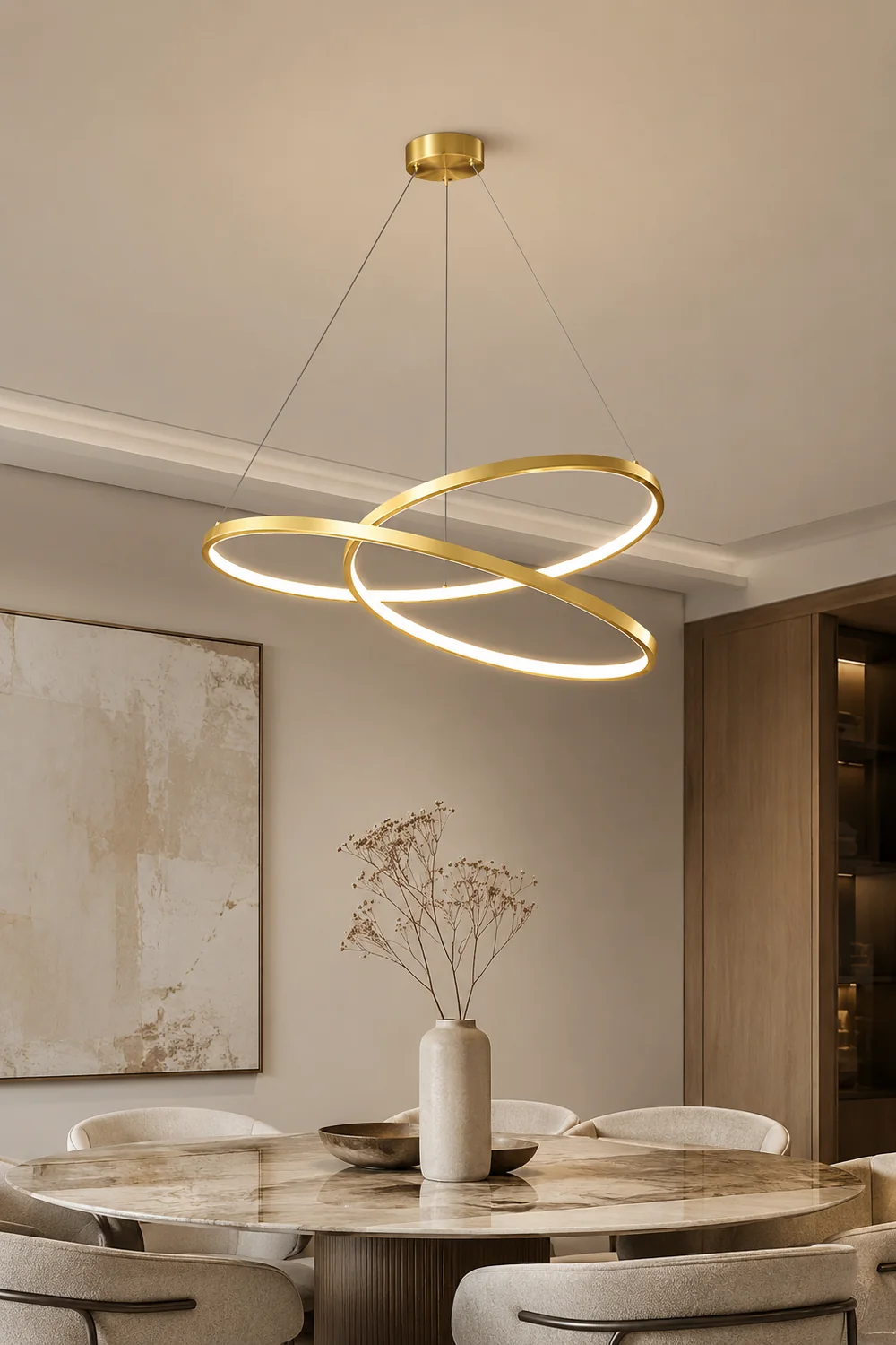 Geometric Curve Chandelier - Lumpaz