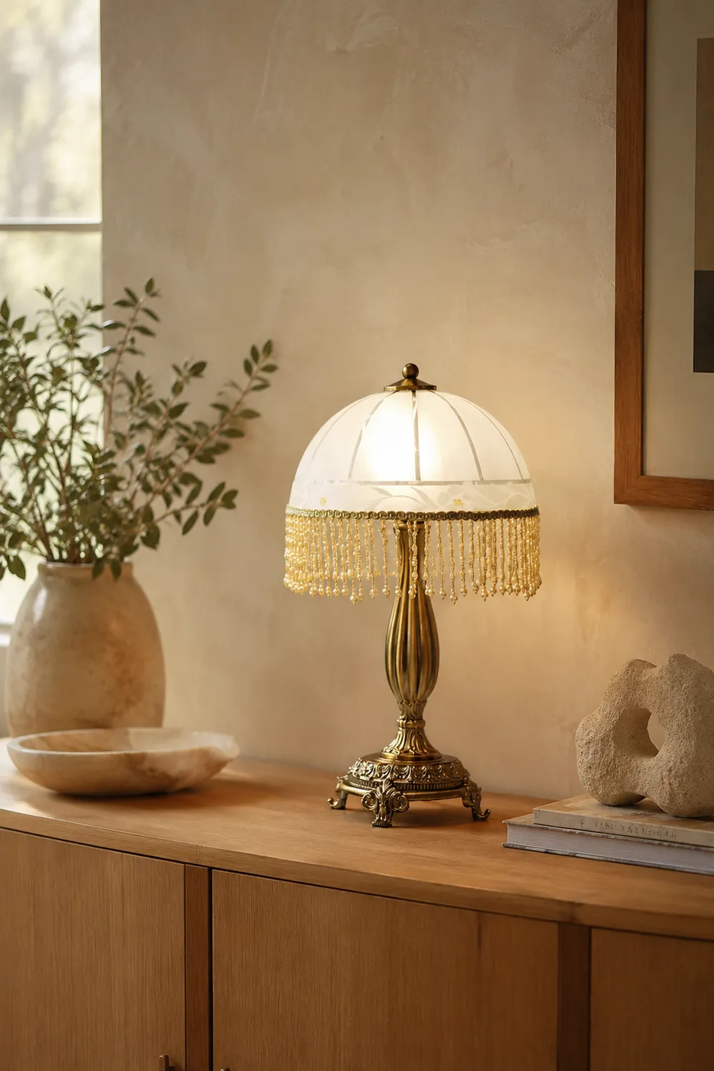 Tassel Flower Table Lamp - Lumpaz