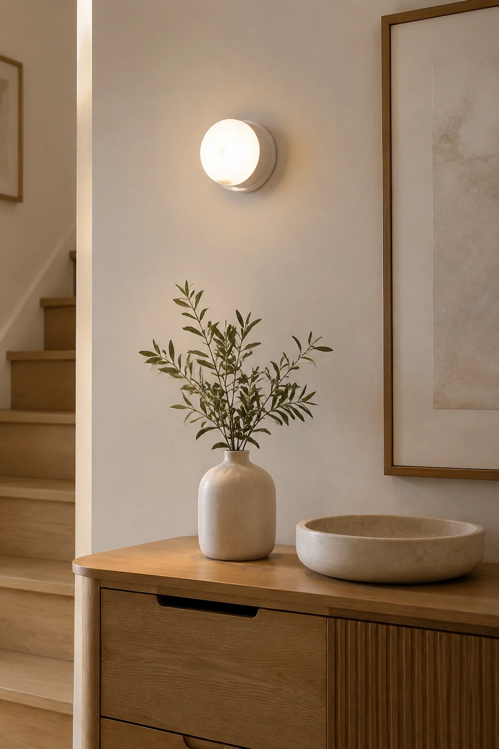 Mini Chargeable White LED Wall Light - Lumpaz