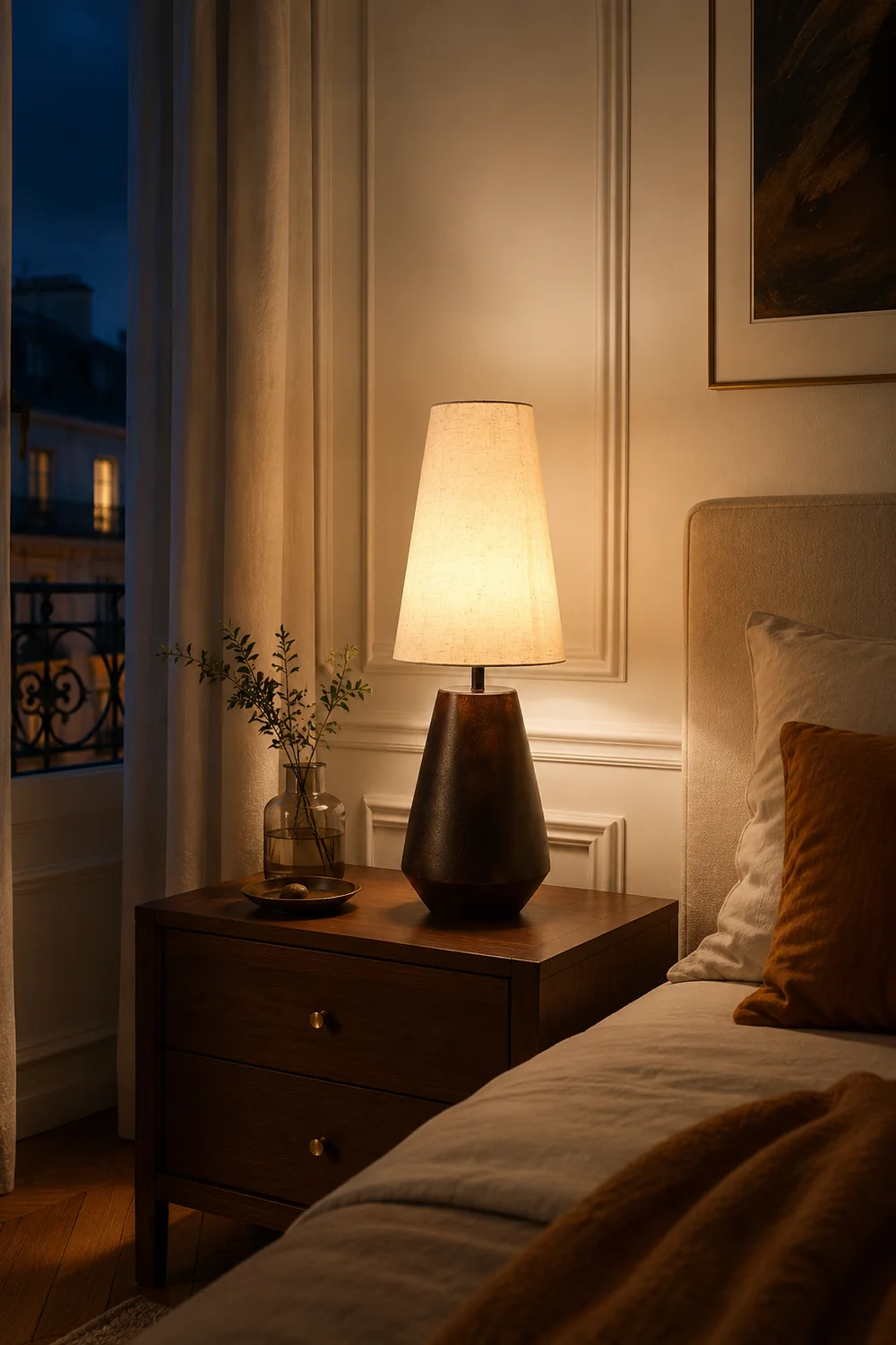 Ceramic Tapered Table Lamp - Lumpaz