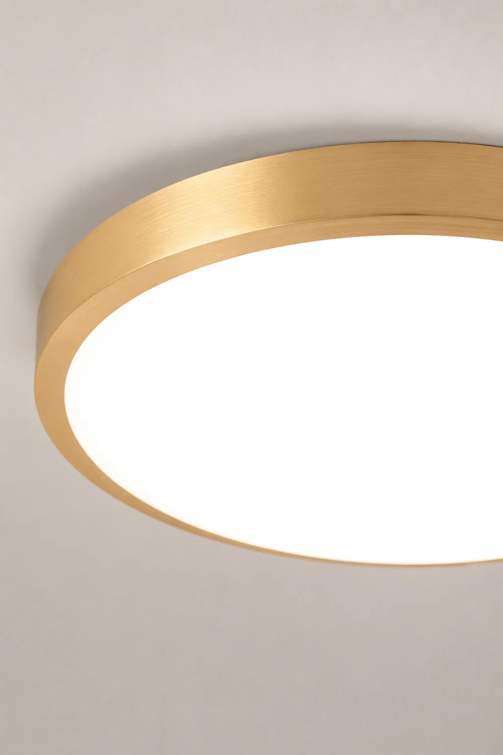 Gold Vintage Round Flush Mount Ceiling Light - Lumpaz