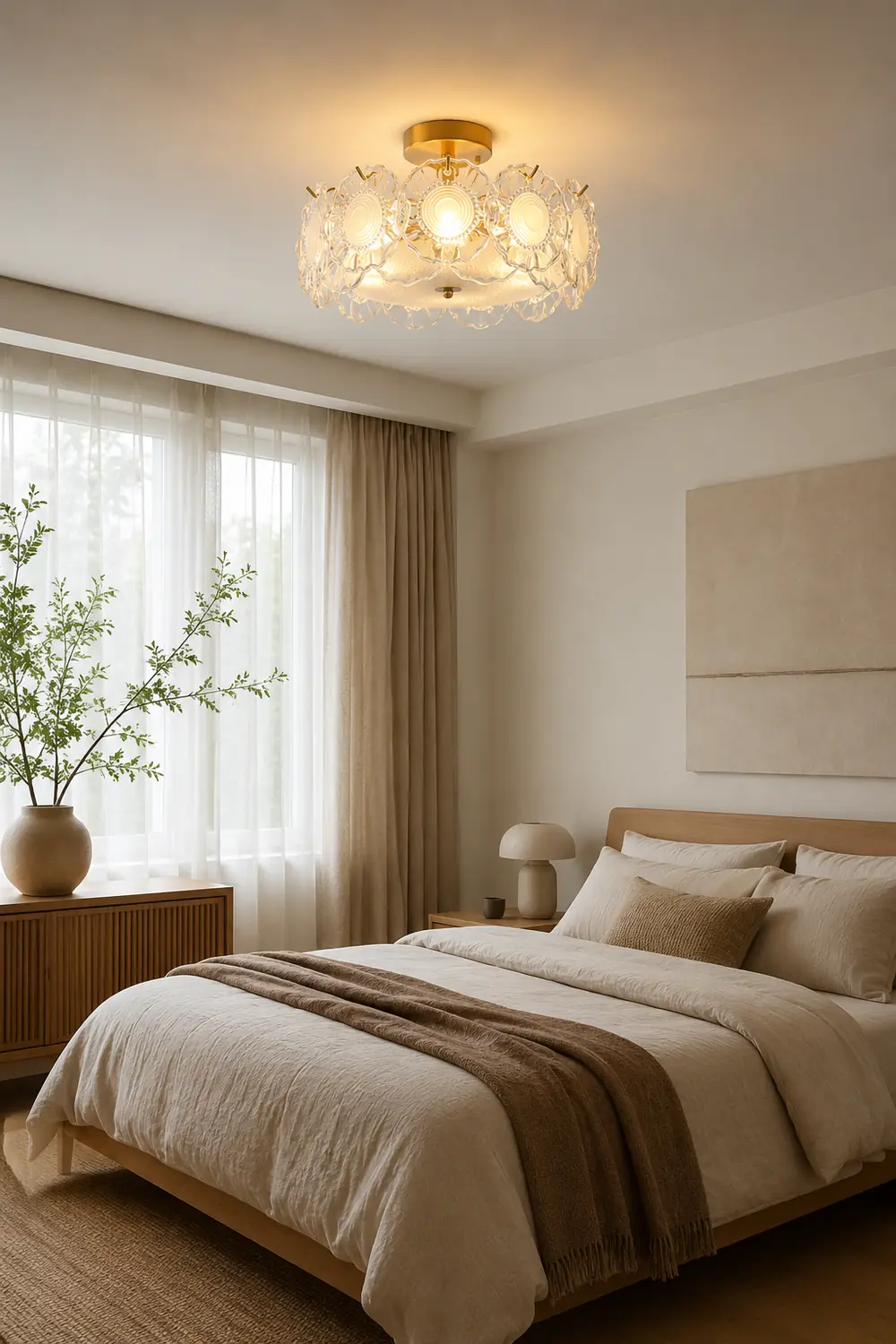 Pobllem Glass Ceiling Lamp - Lumpaz