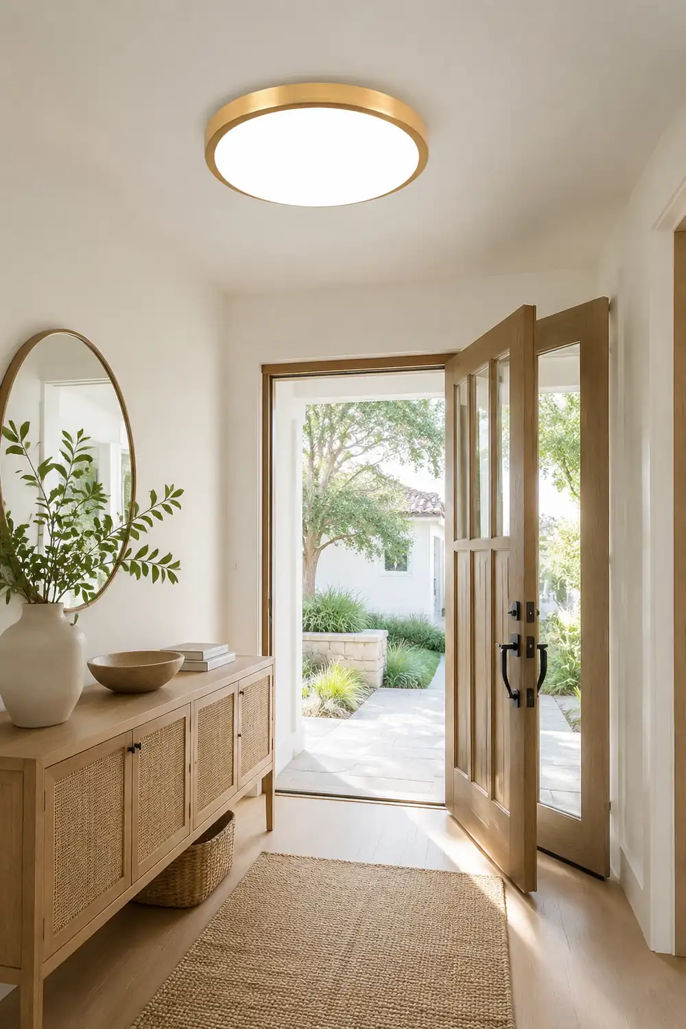 Gold Vintage Round Flush Mount Ceiling Light - Lumpaz