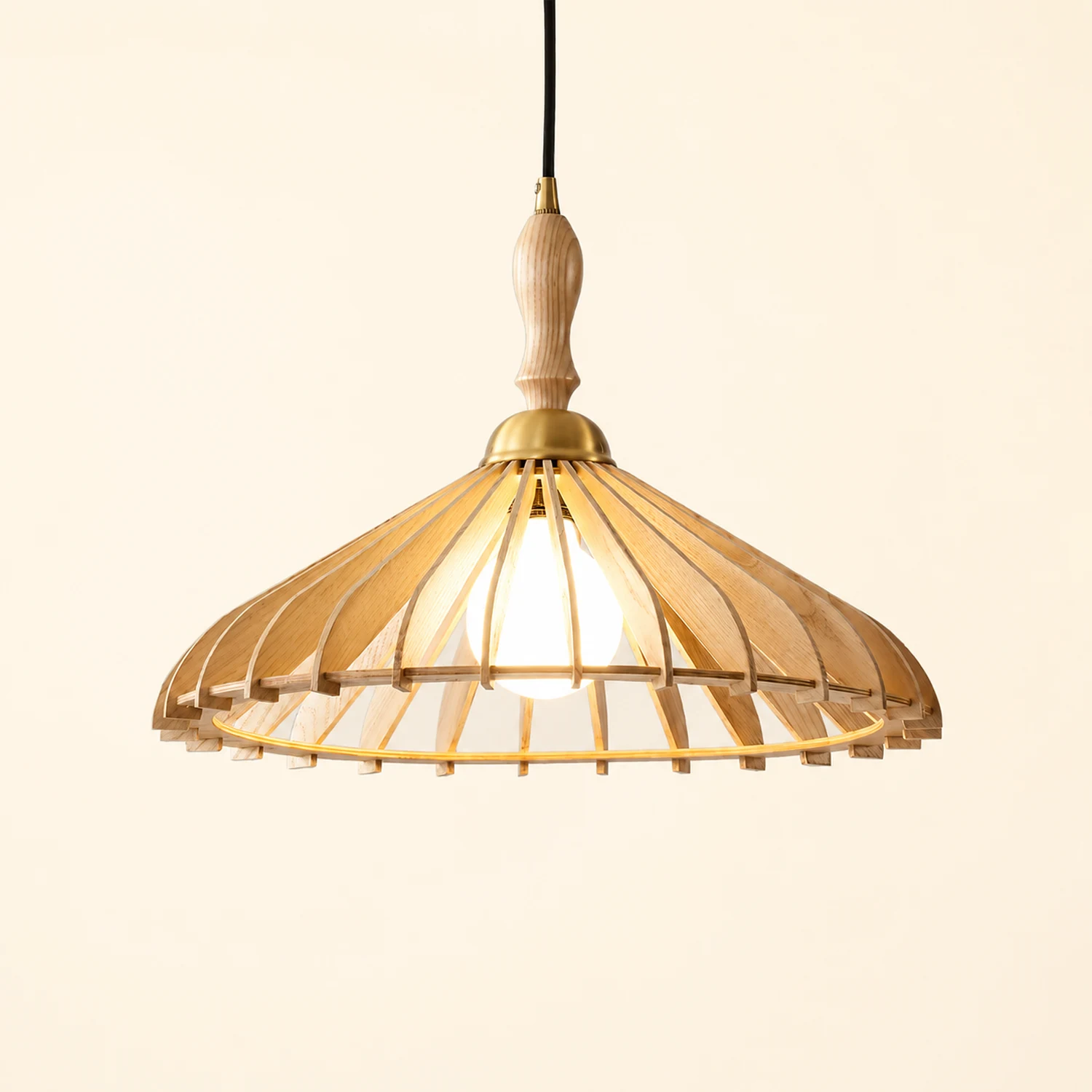 Umbrella Wood Pendant Lamp - Lumpaz