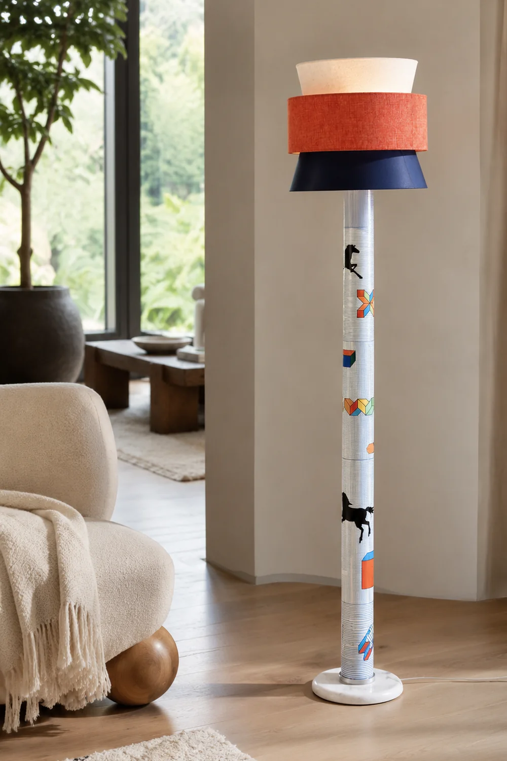 Striped Pony Floor Lamp - Lumpaz