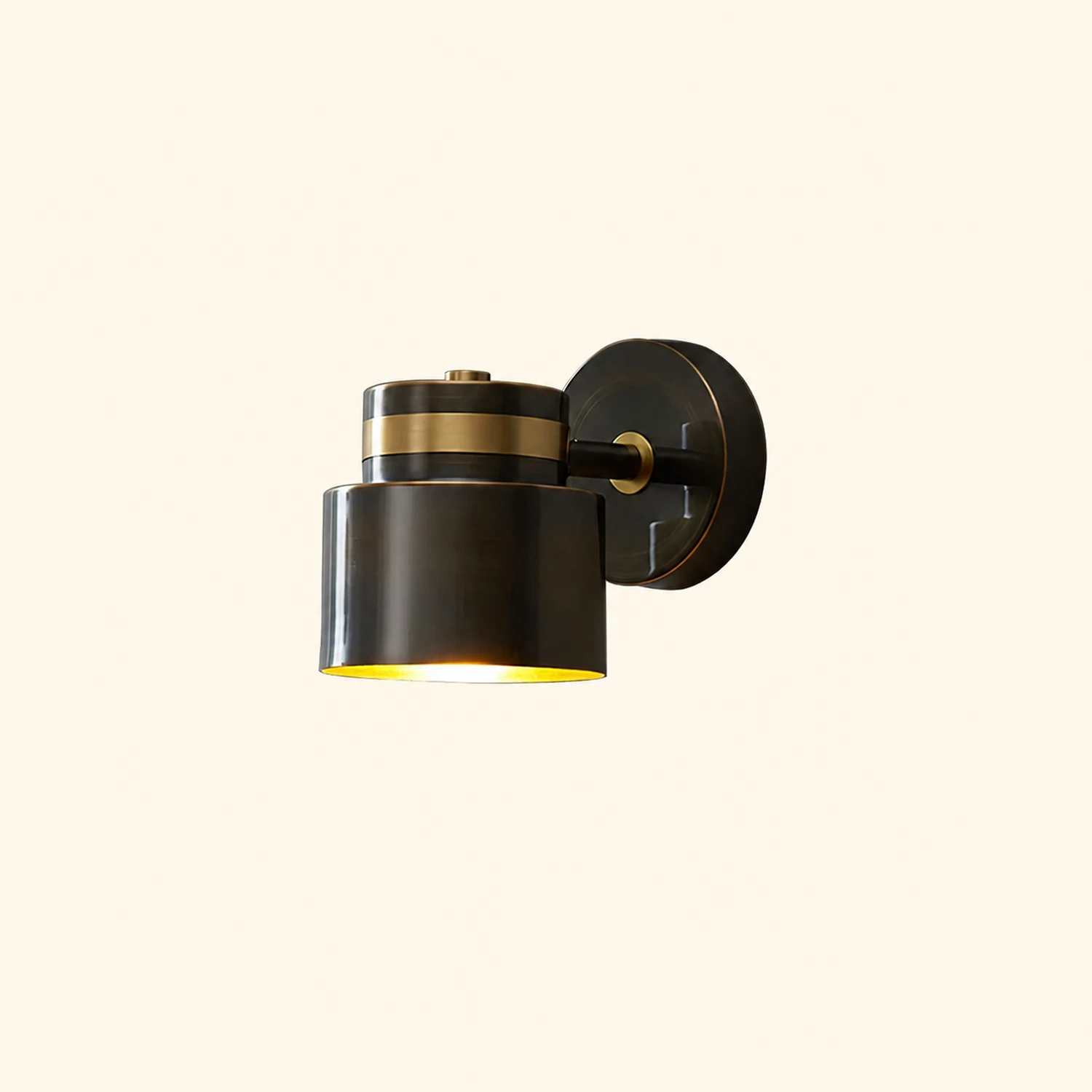 Brass Cylinder Wall Lamp - Lumpaz