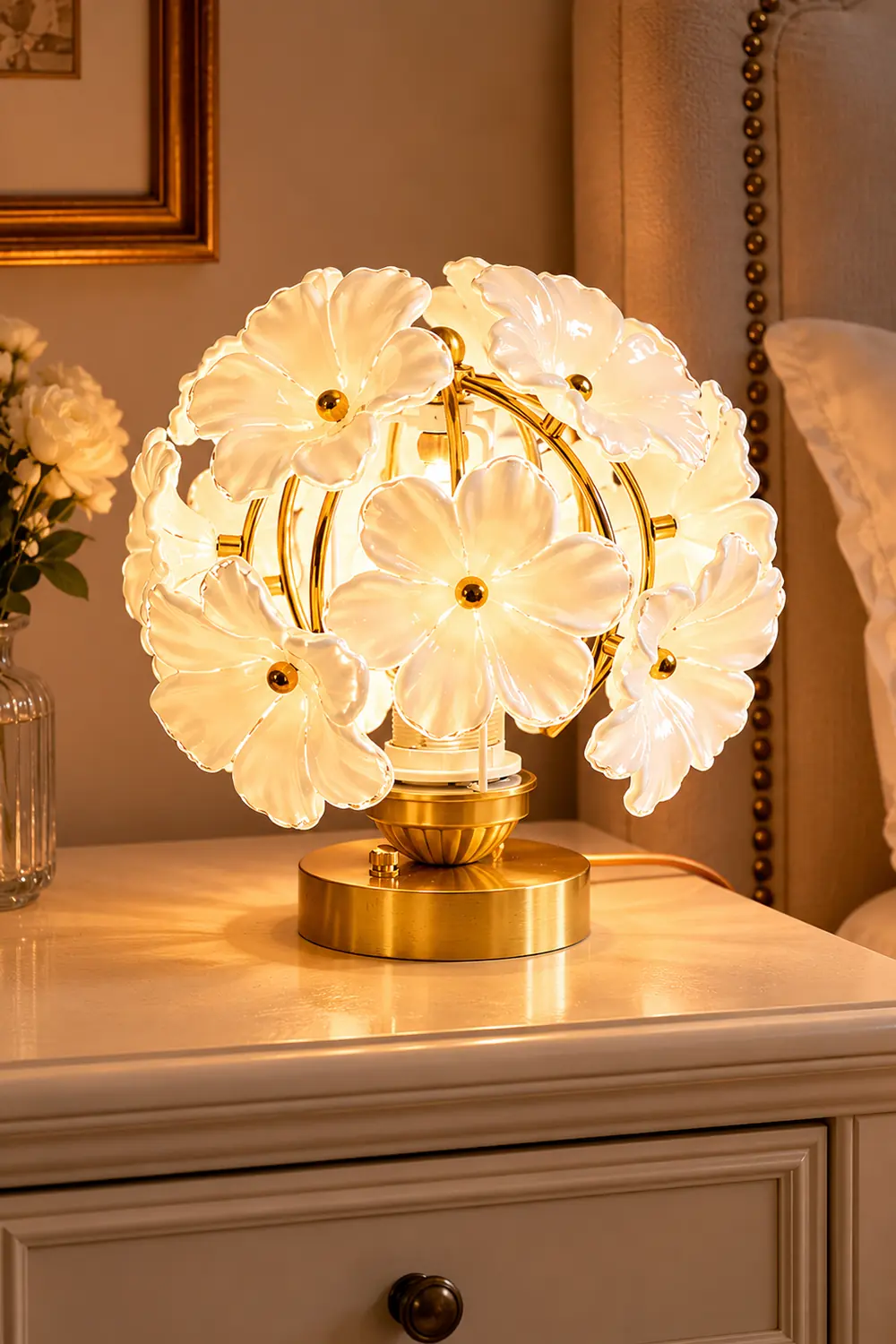 Grace Floral Table Lamp - Lumpaz