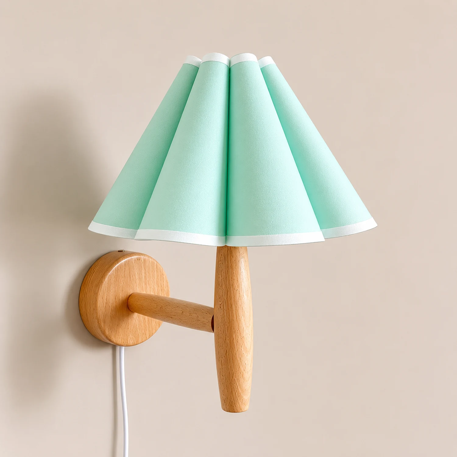 Vintage Fluted Plug In Wall Lamp - Lumpaz