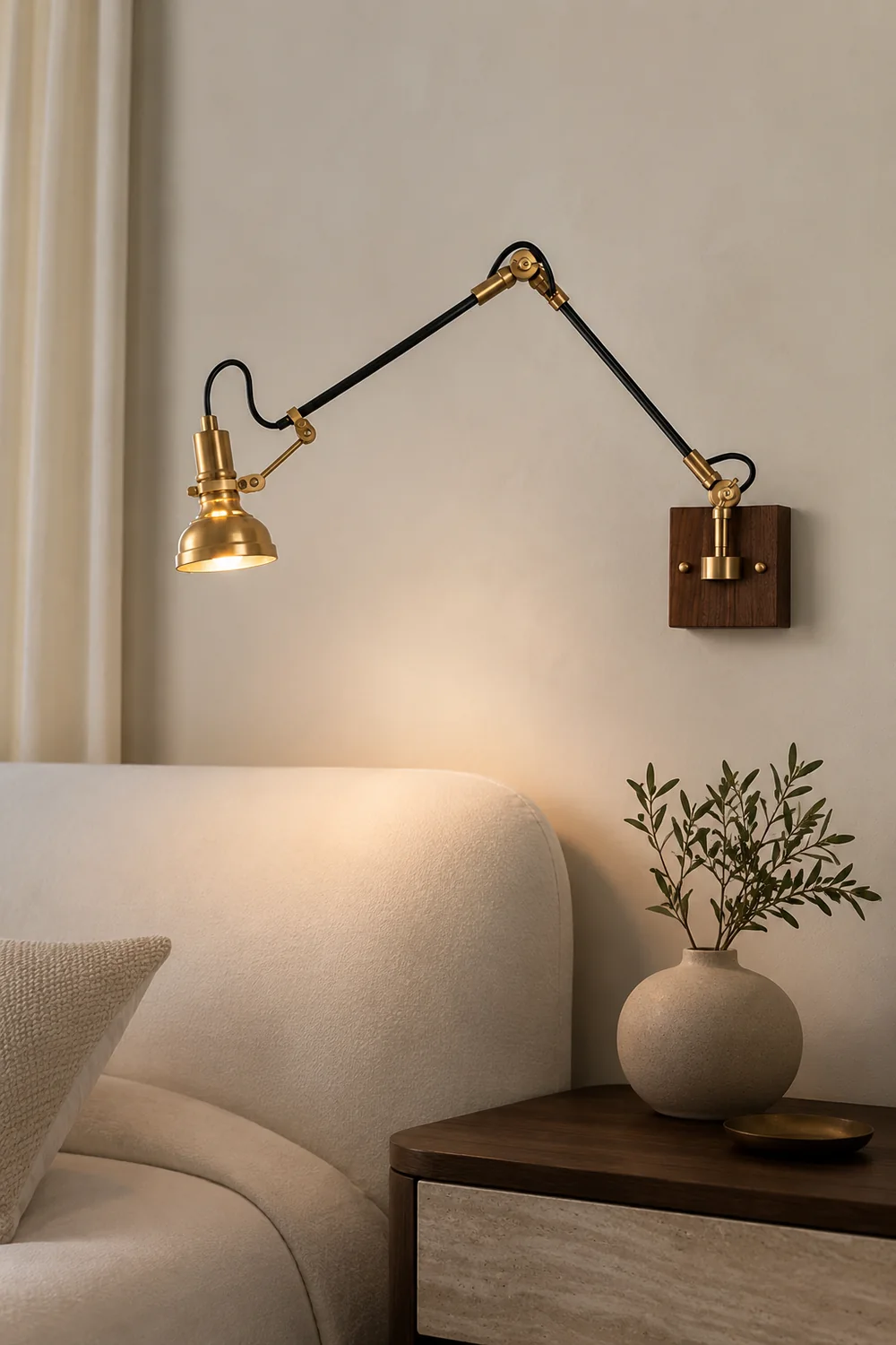 Kane Swing Arm Wall Lamp - Lumpaz