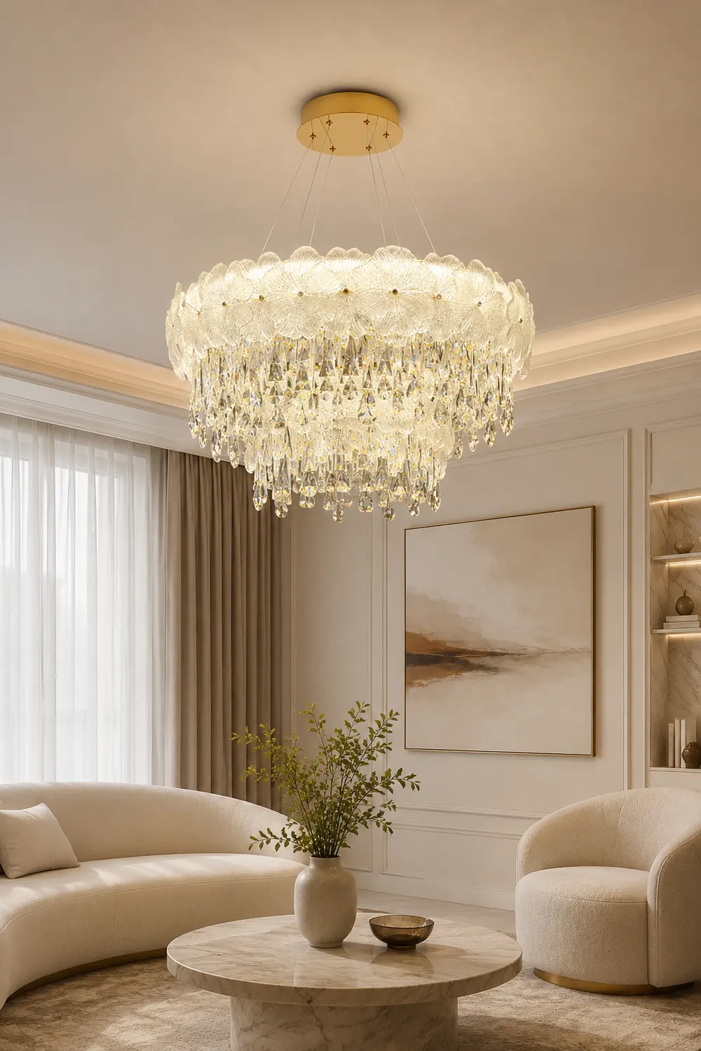 Atlas Crystal Chandelier - Lumpaz