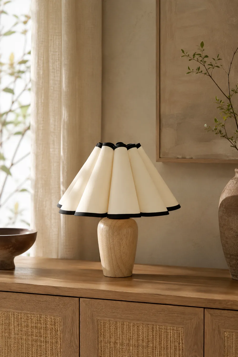 Vintage Fluted Table Lamp - Lumpaz