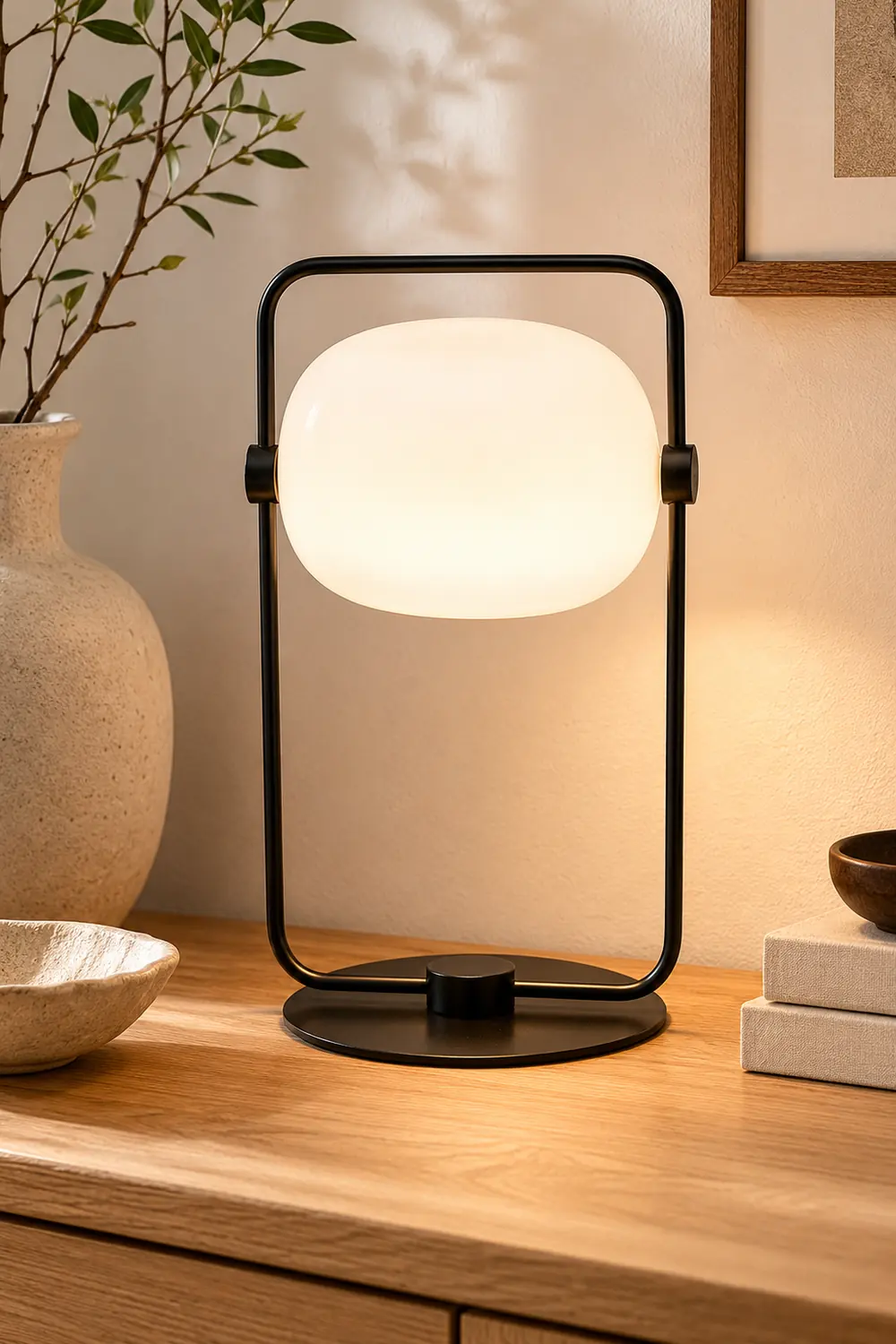 Black Galet Table Lamp - Lumpaz