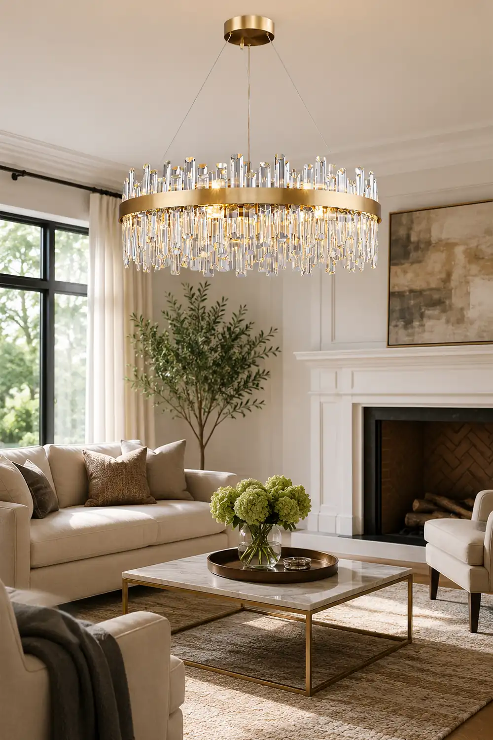 Crystal Statement Chandelier - Lumpaz