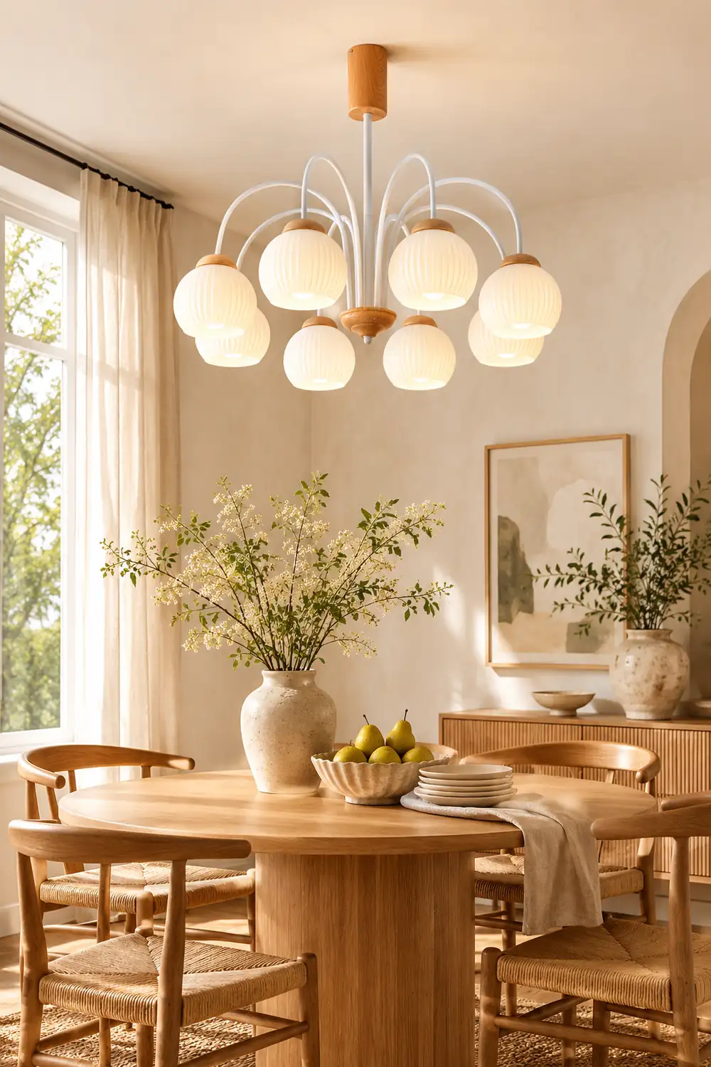 Molecural Wood Chandelier - Lumpaz