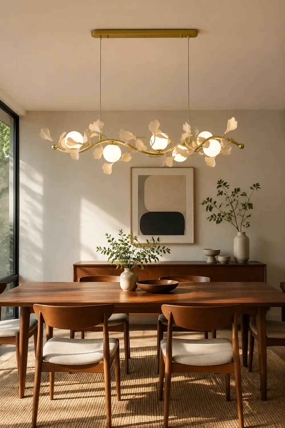 Gingko Glass Chandelier - Lumpaz