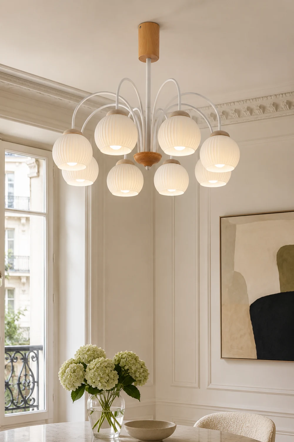 Molecural Wood Chandelier - Lumpaz