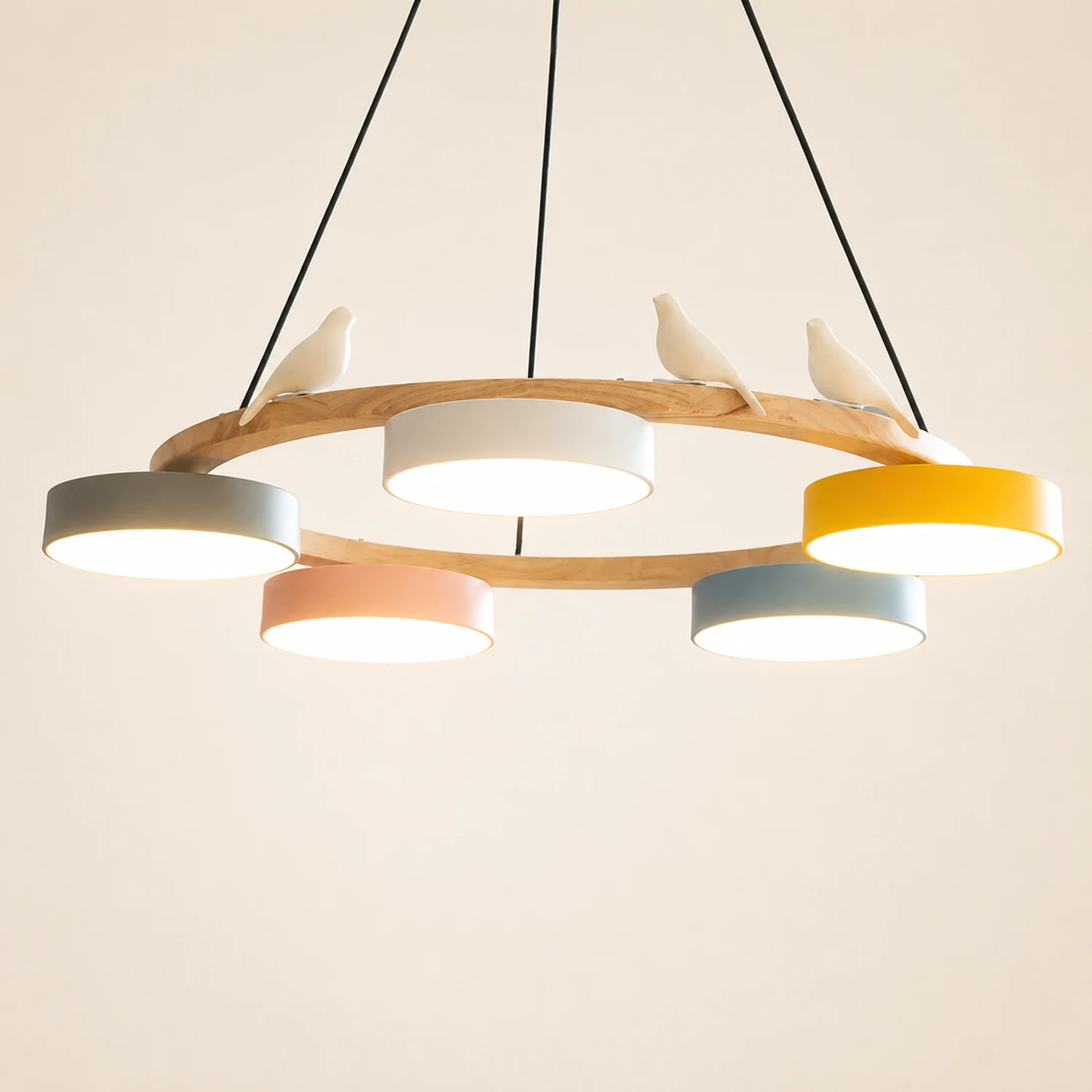Sienna Bird Round Chandelier - Lumpaz