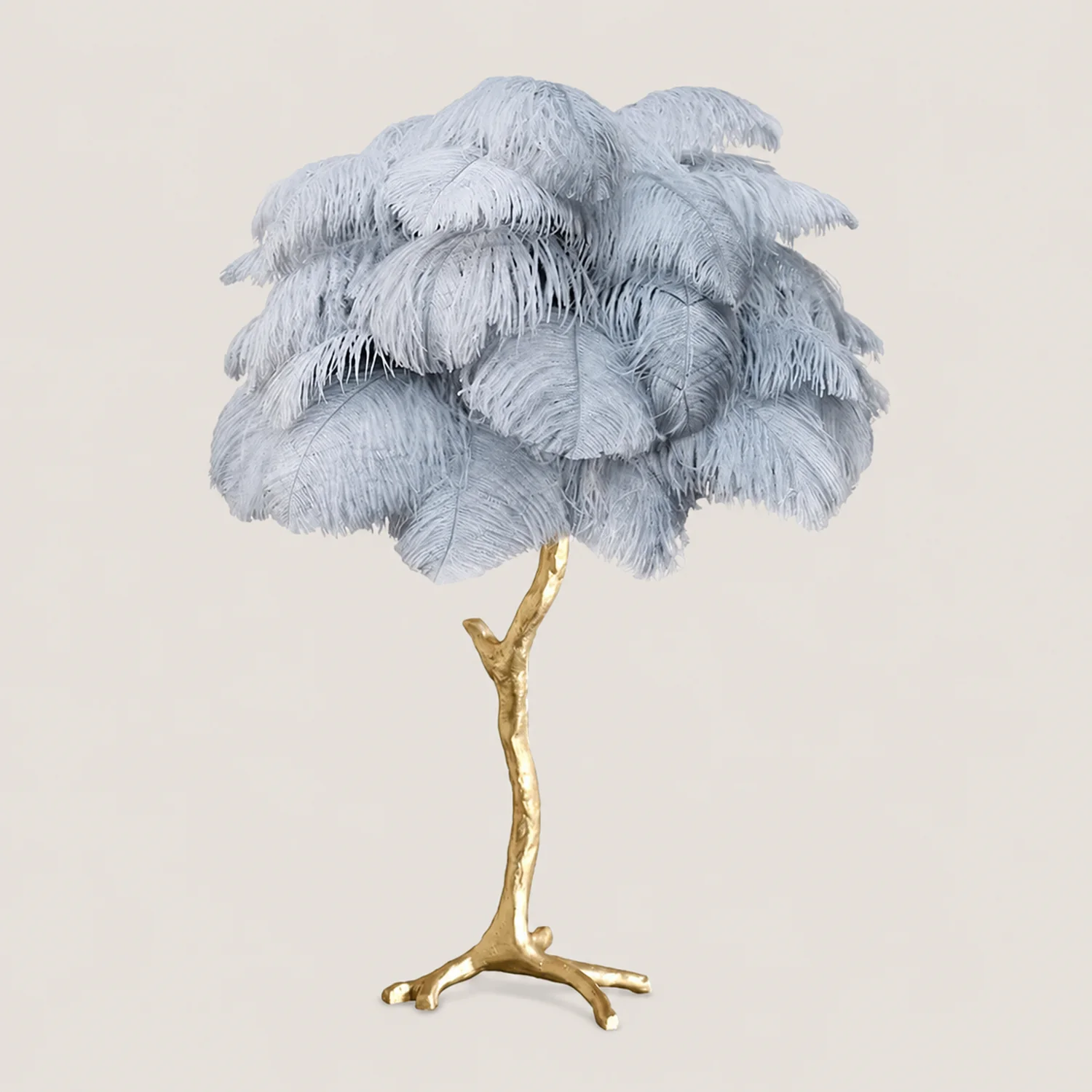 Ostrich Feather Table Lamp - Lumpaz