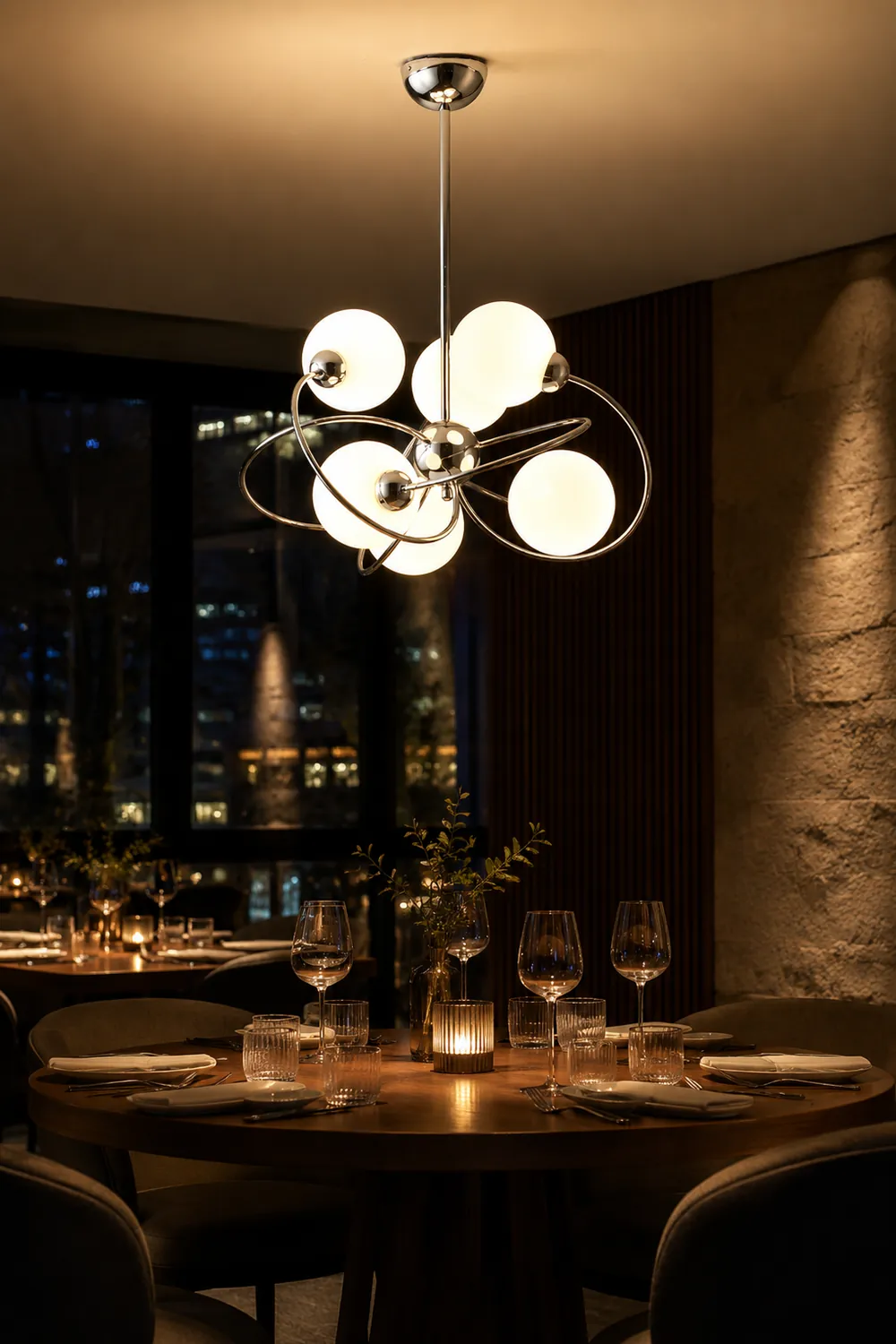 Sputnik Space Age Chandelier - Lumpaz