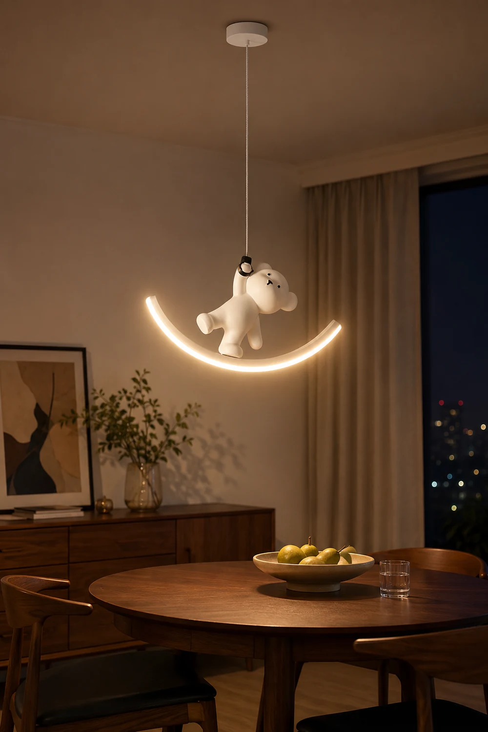 Bear Resin Pendant Lamp - Lumpaz