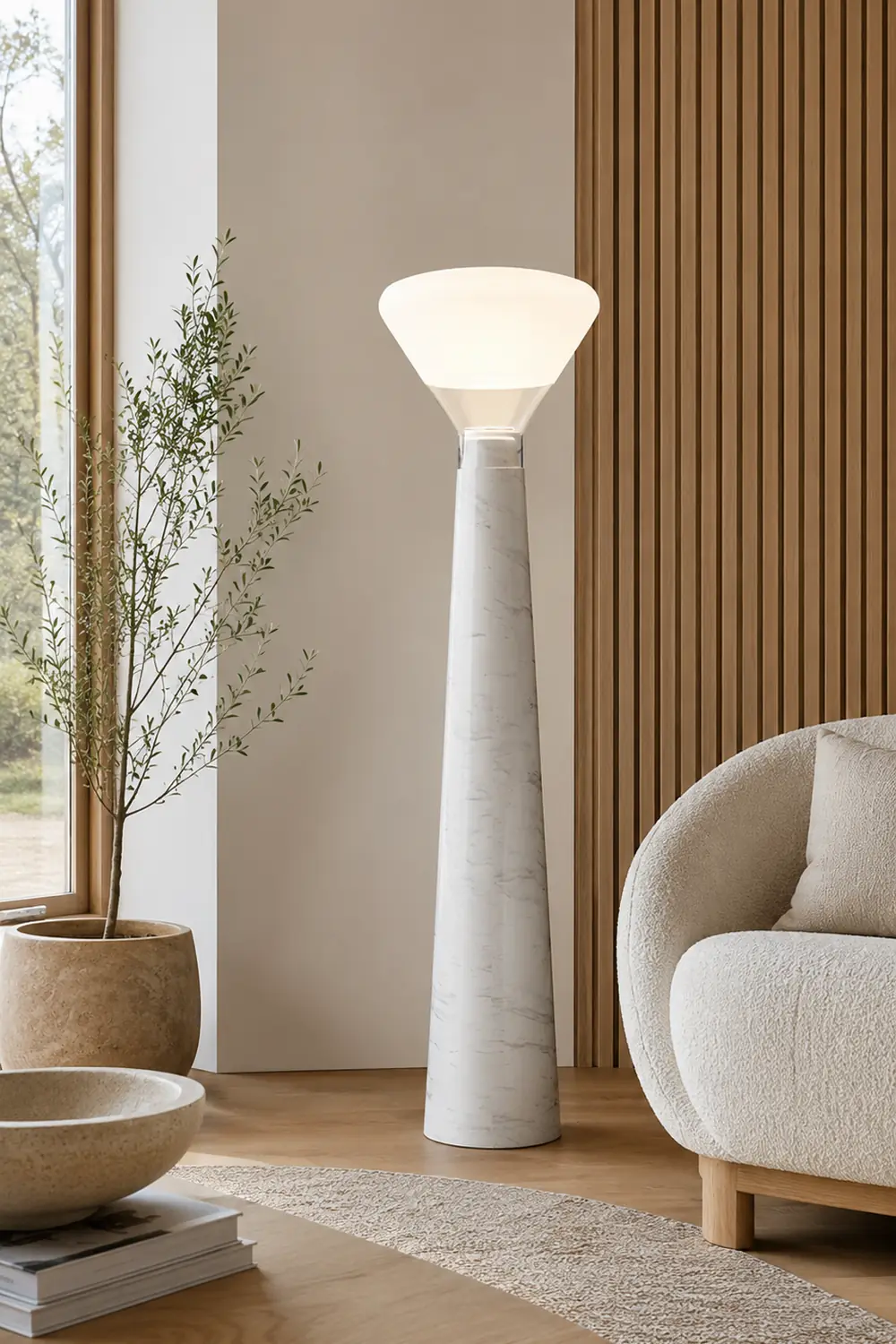 Bella Glass Floor Lamp - Lumpaz