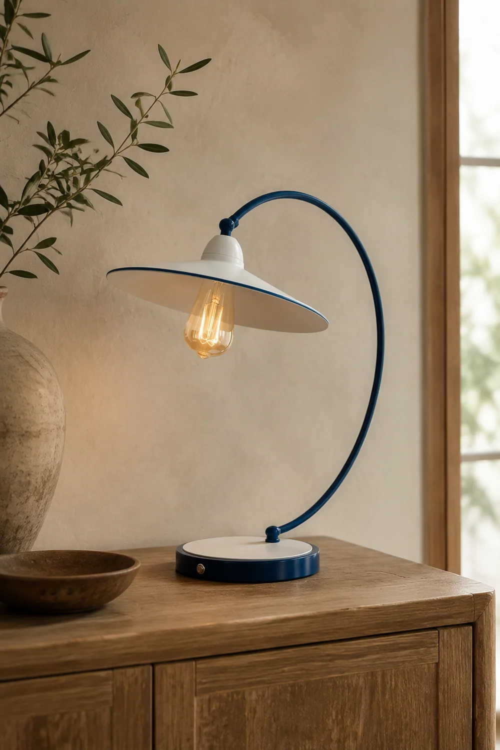 Swan Blue Table Lamp - Lumpaz