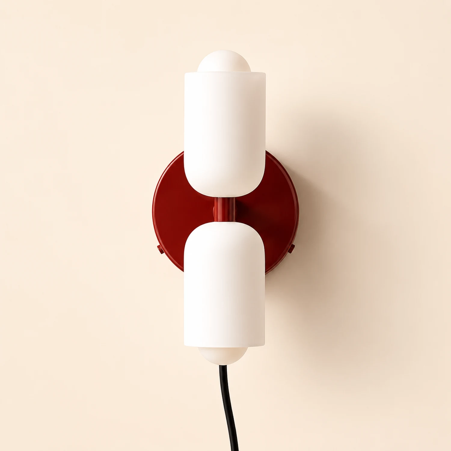 Creamy Double Head Plug-in Wall Light - Lumpaz