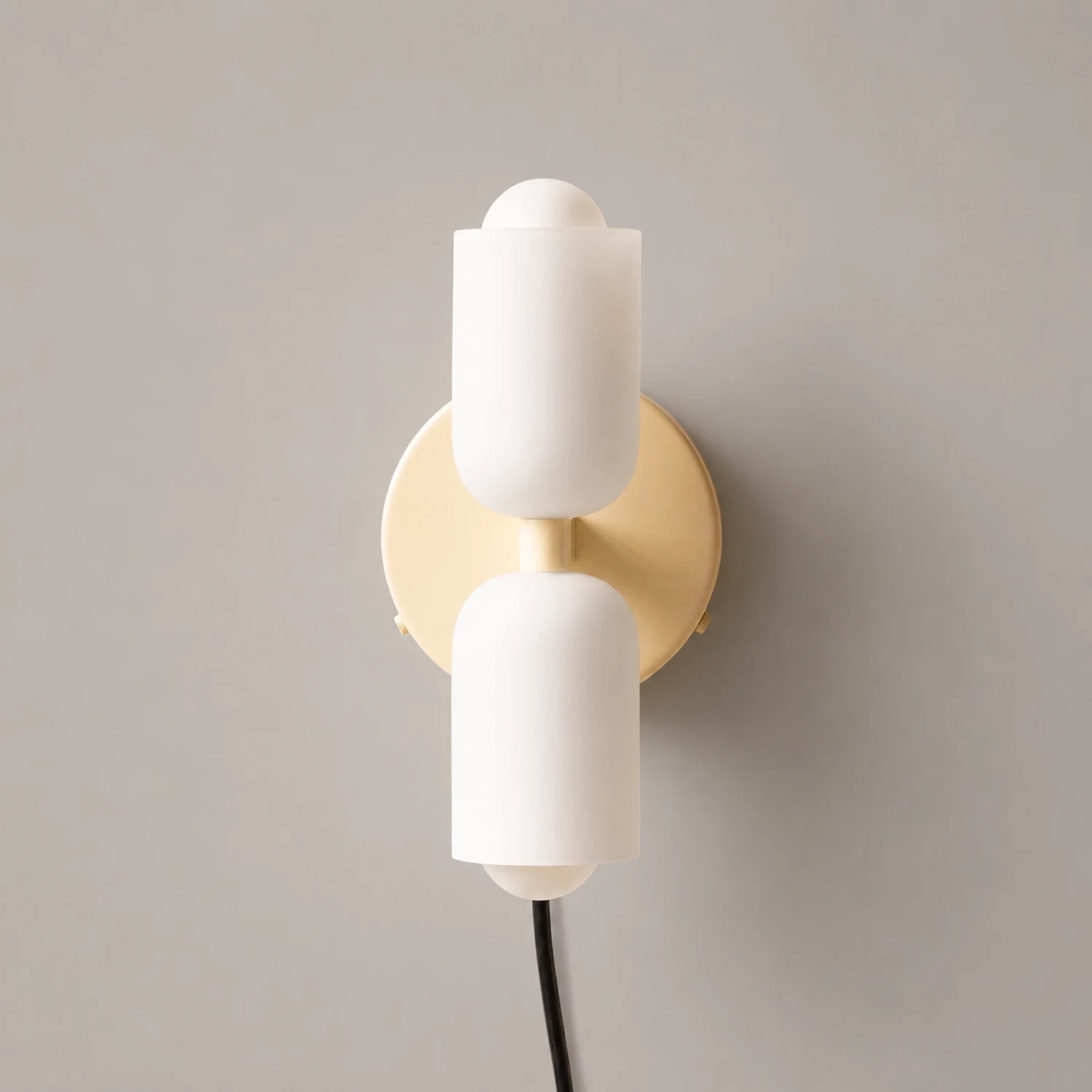 Creamy Double Head Plug-in Wall Light - Lumpaz